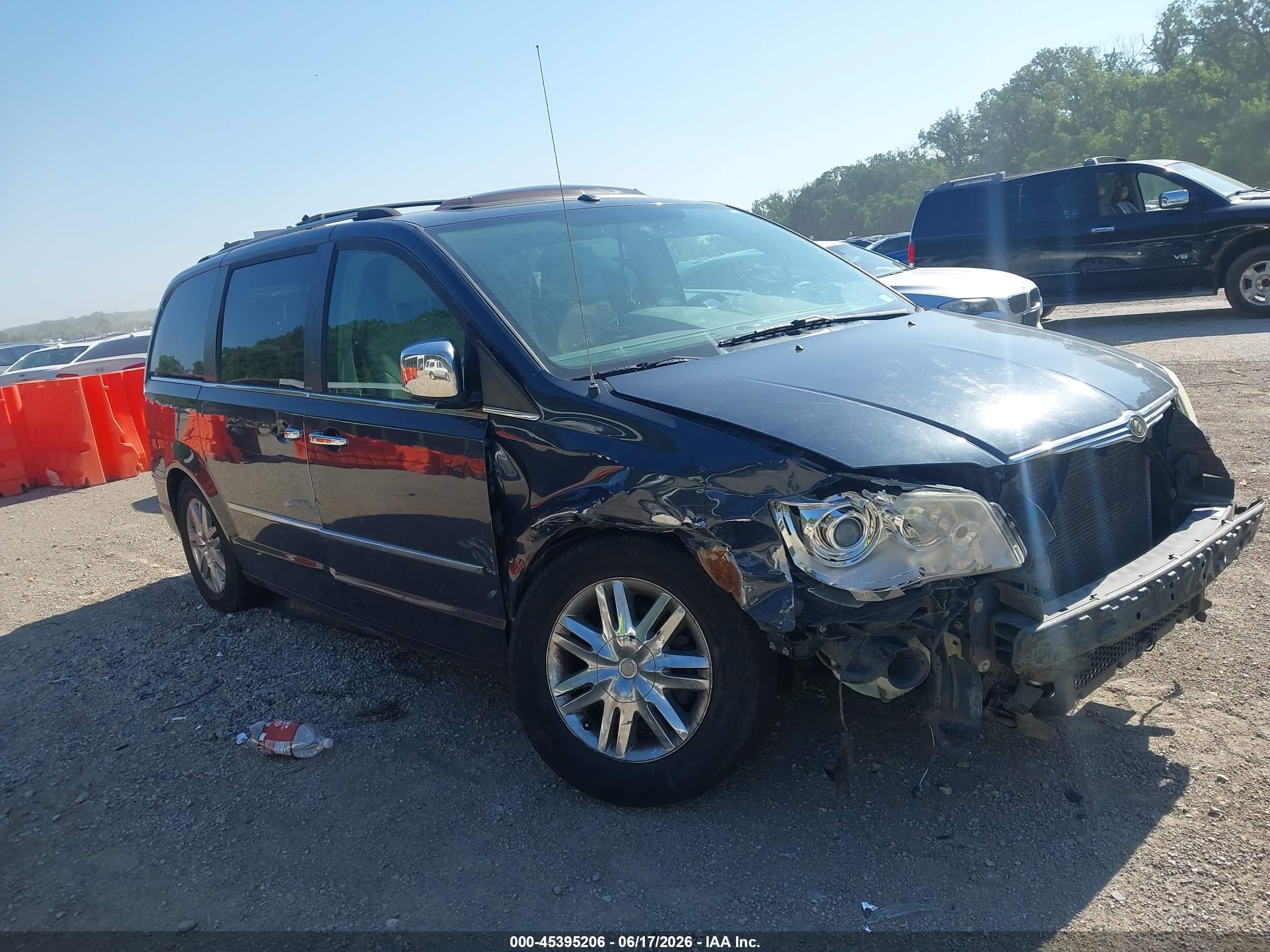 2008 Chrysler Town & Country Limited Черный vin: 2A8HR64X58R792899