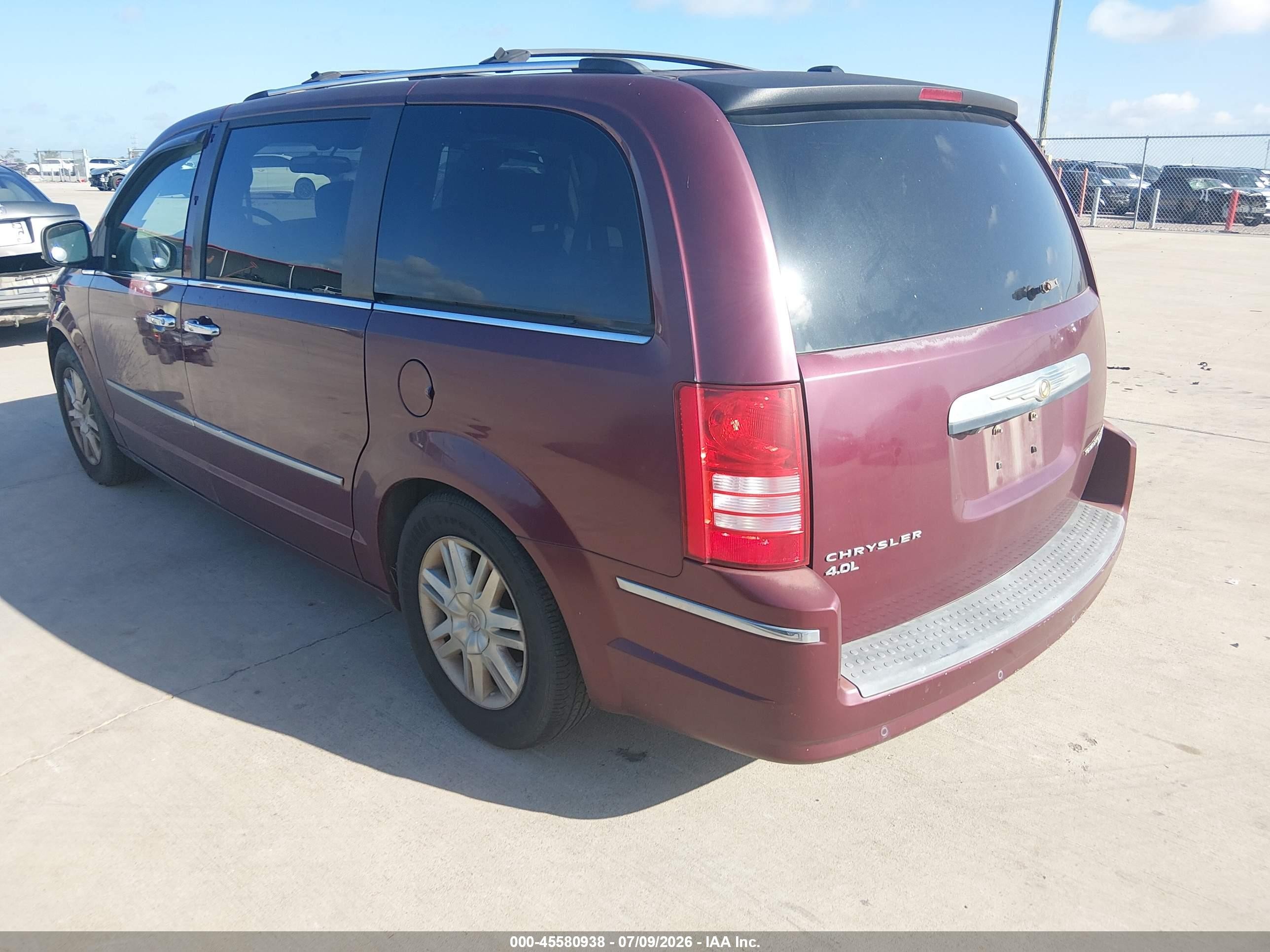 2009 Chrysler Town & Country Limited Burgundy vin: 2A8HR64X59R568212