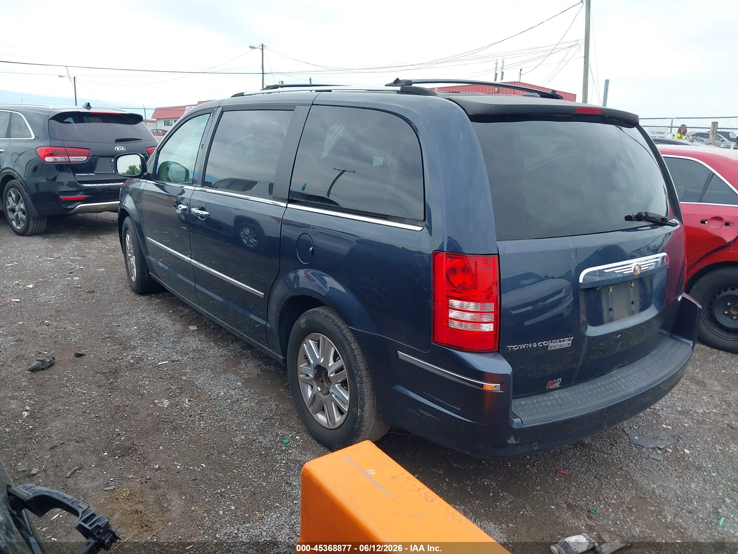 2008 Chrysler Town & Country Limited Blue vin: 2A8HR64X88R797028