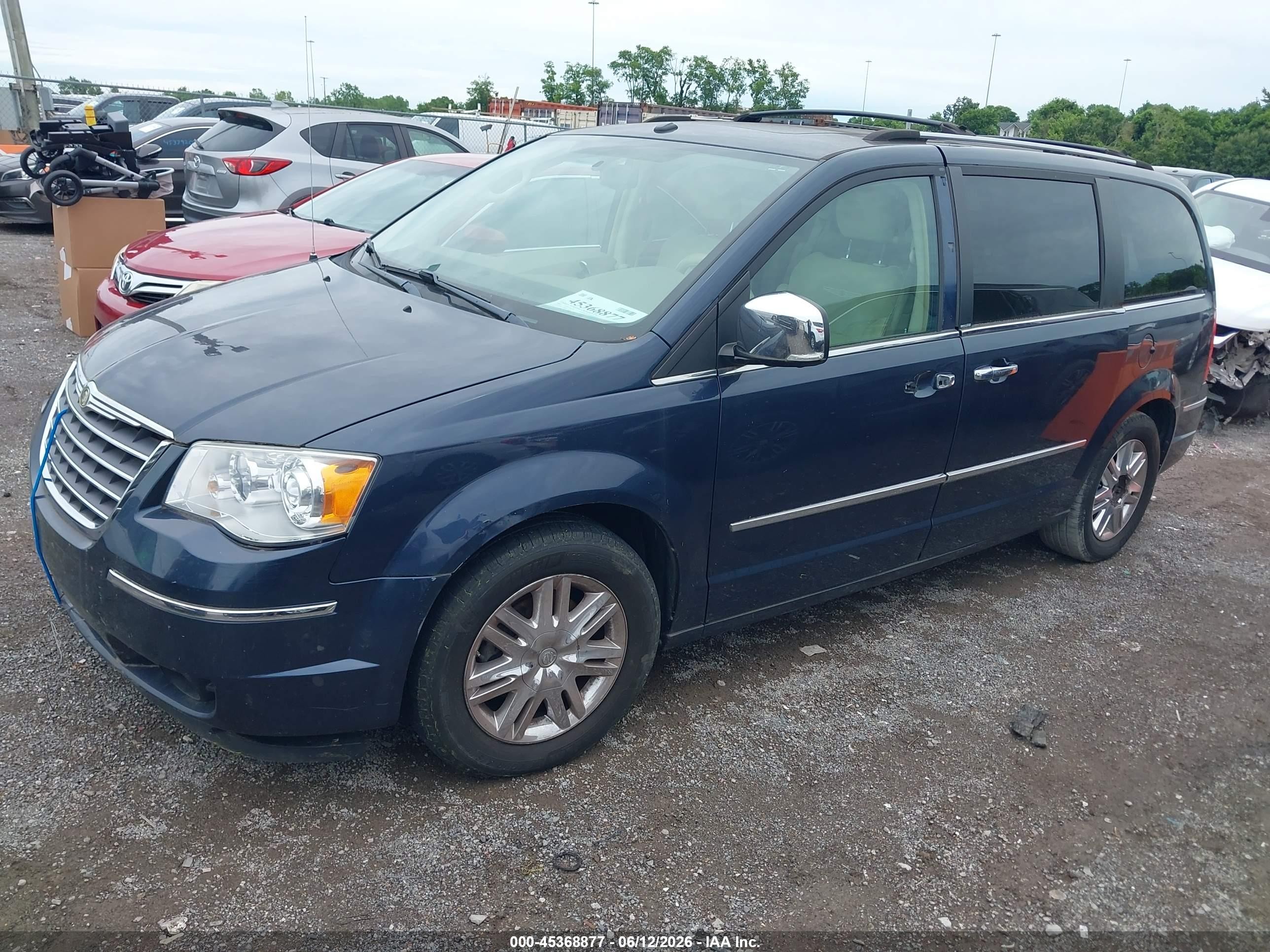 2008 Chrysler Town & Country Limited Blue vin: 2A8HR64X88R797028