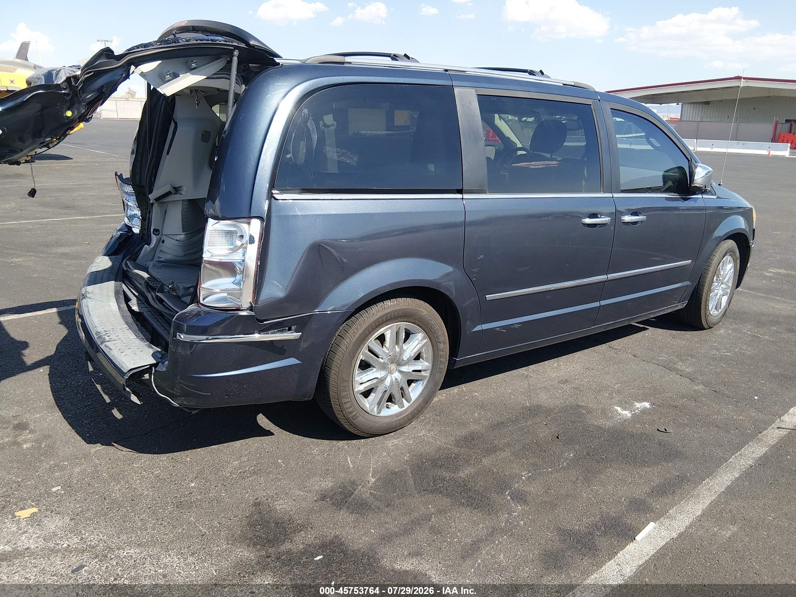 2008 Chrysler Town & Country Limited Dark Blue vin: 2A8HR64X98R688464