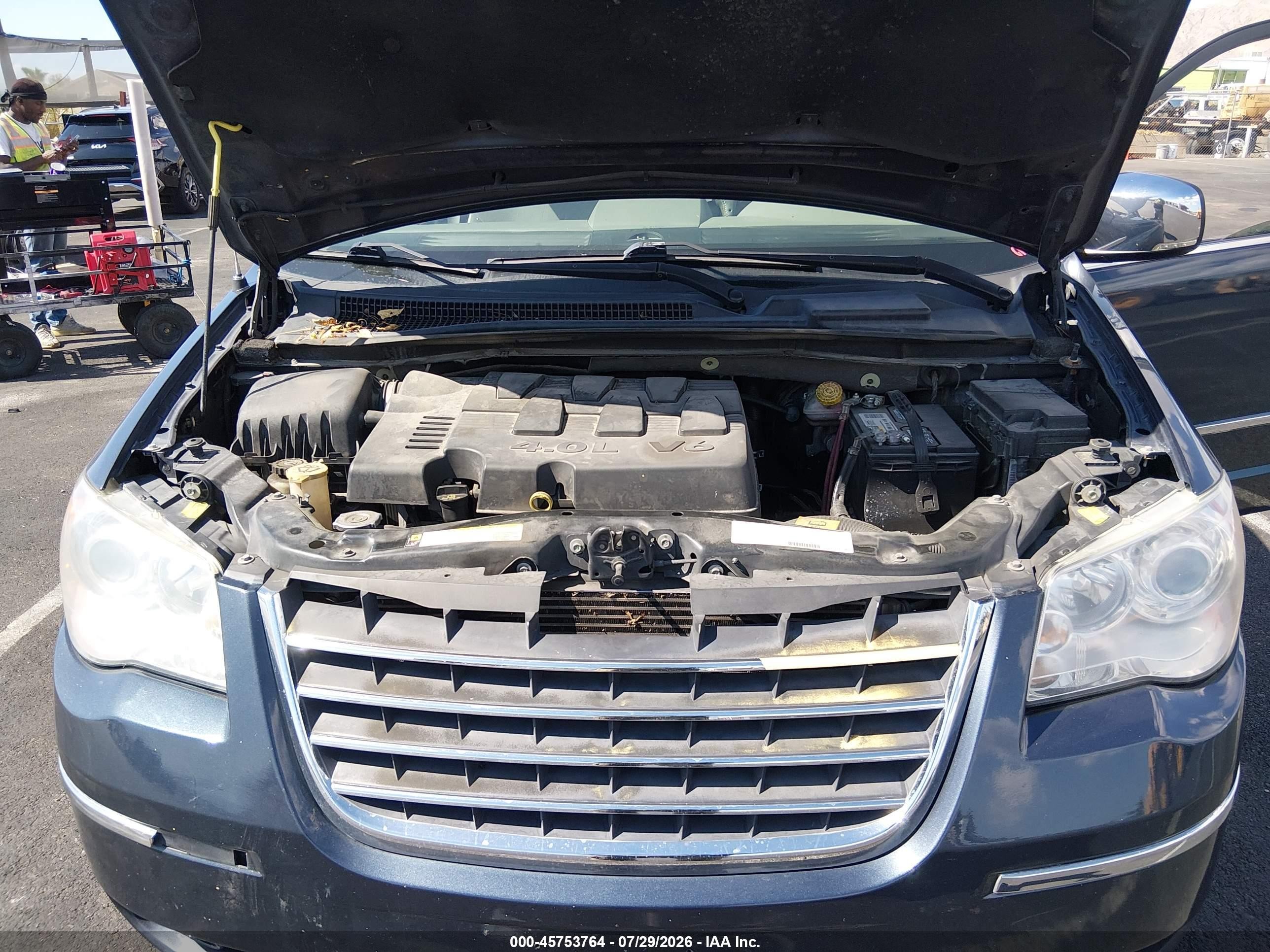 2008 Chrysler Town & Country Limited Dark Blue vin: 2A8HR64X98R688464