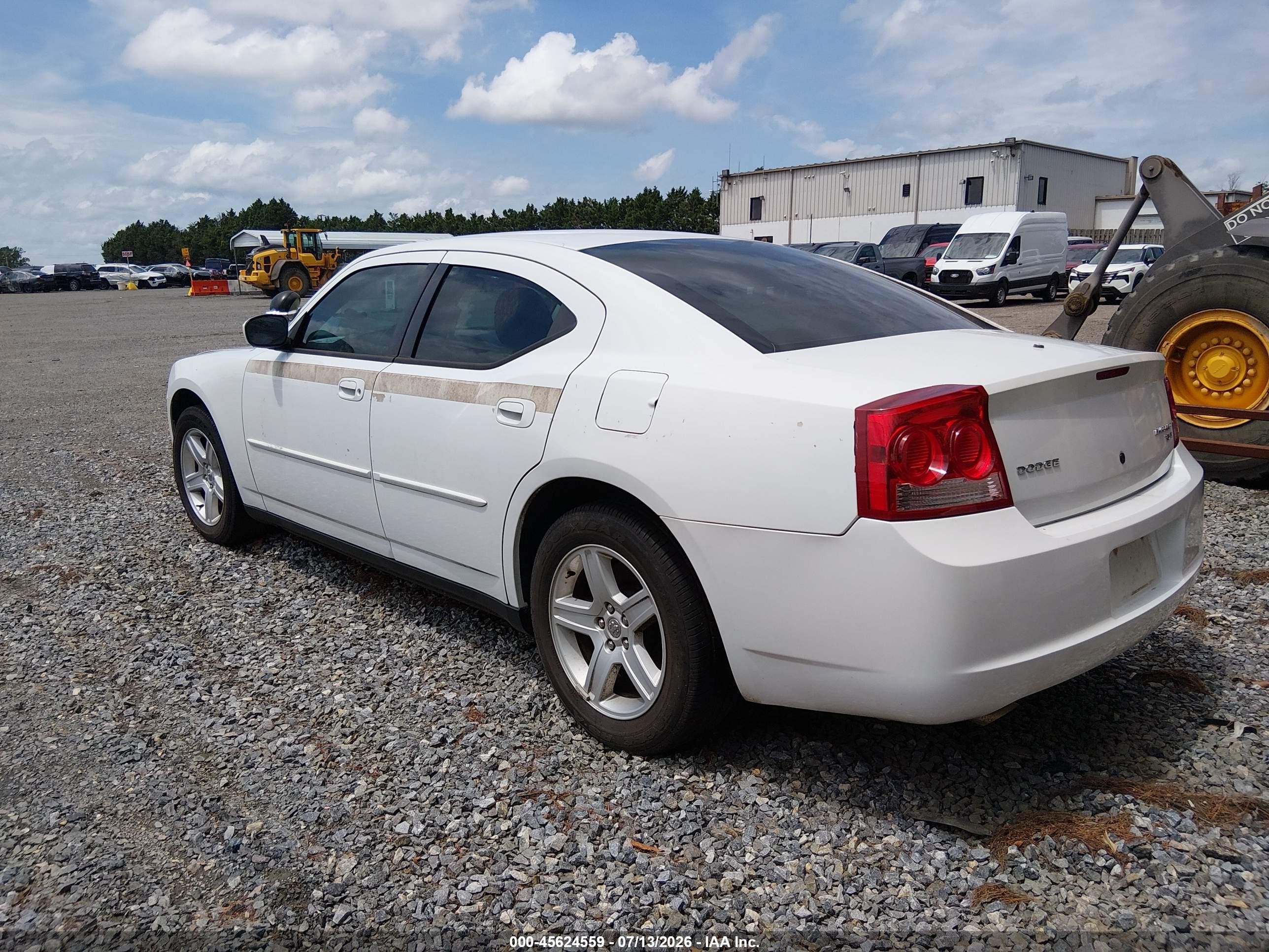 2010 Dodge Charger   White vin: 2B3AA4CTXAH262461