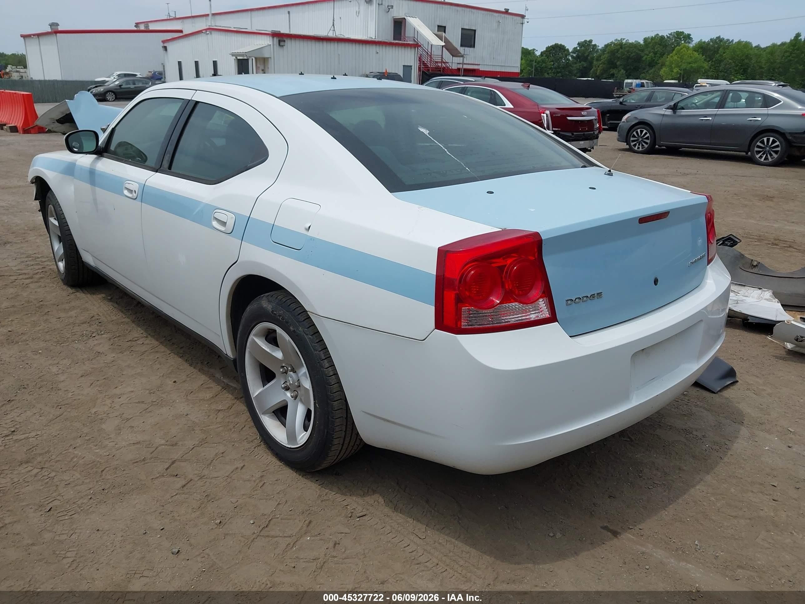 2010 Dodge Charger   White vin: 2B3AA4CV0AH303827