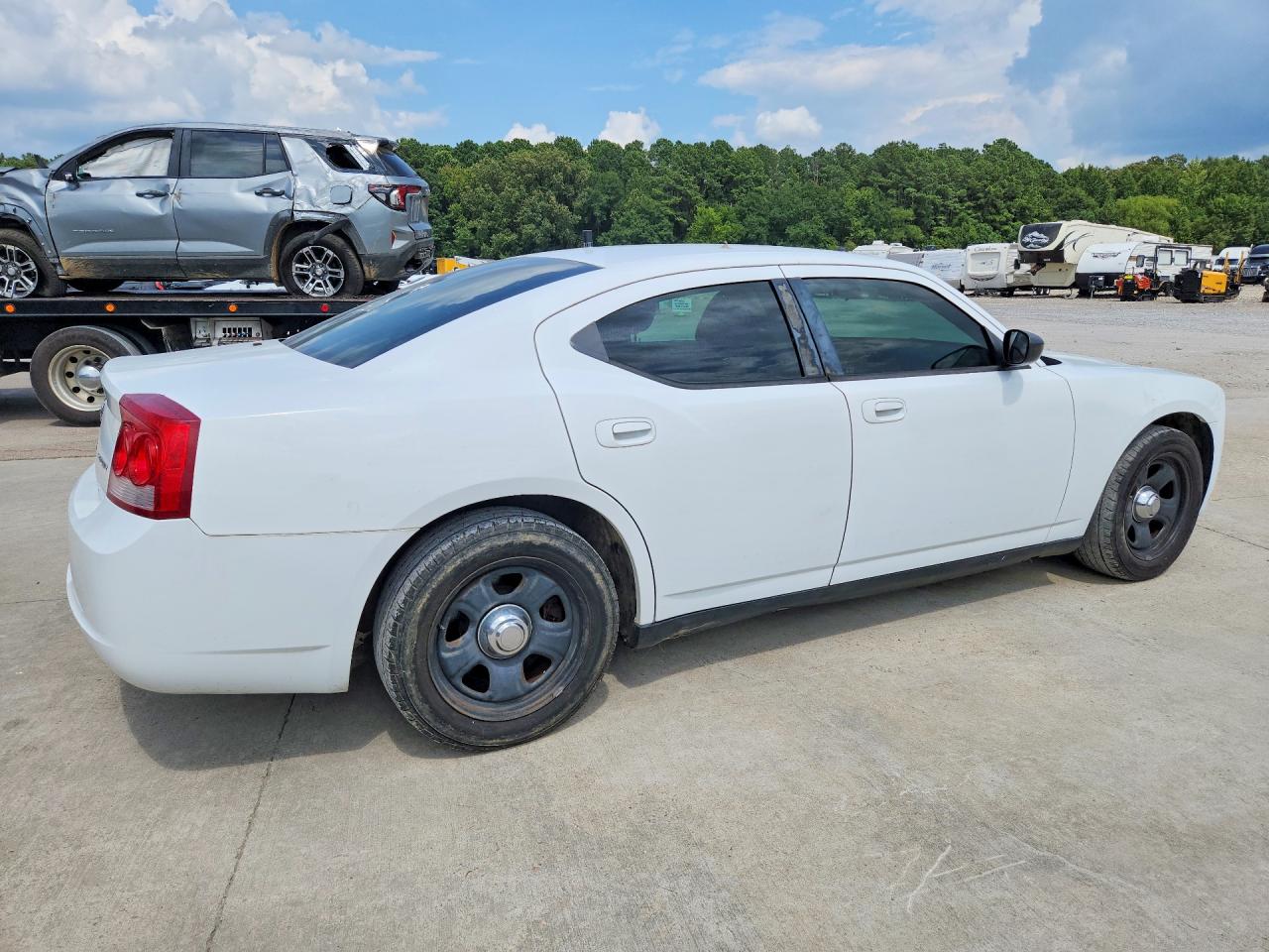 2010 Dodge Charger White vin: 2B3AA4CV1AH258025