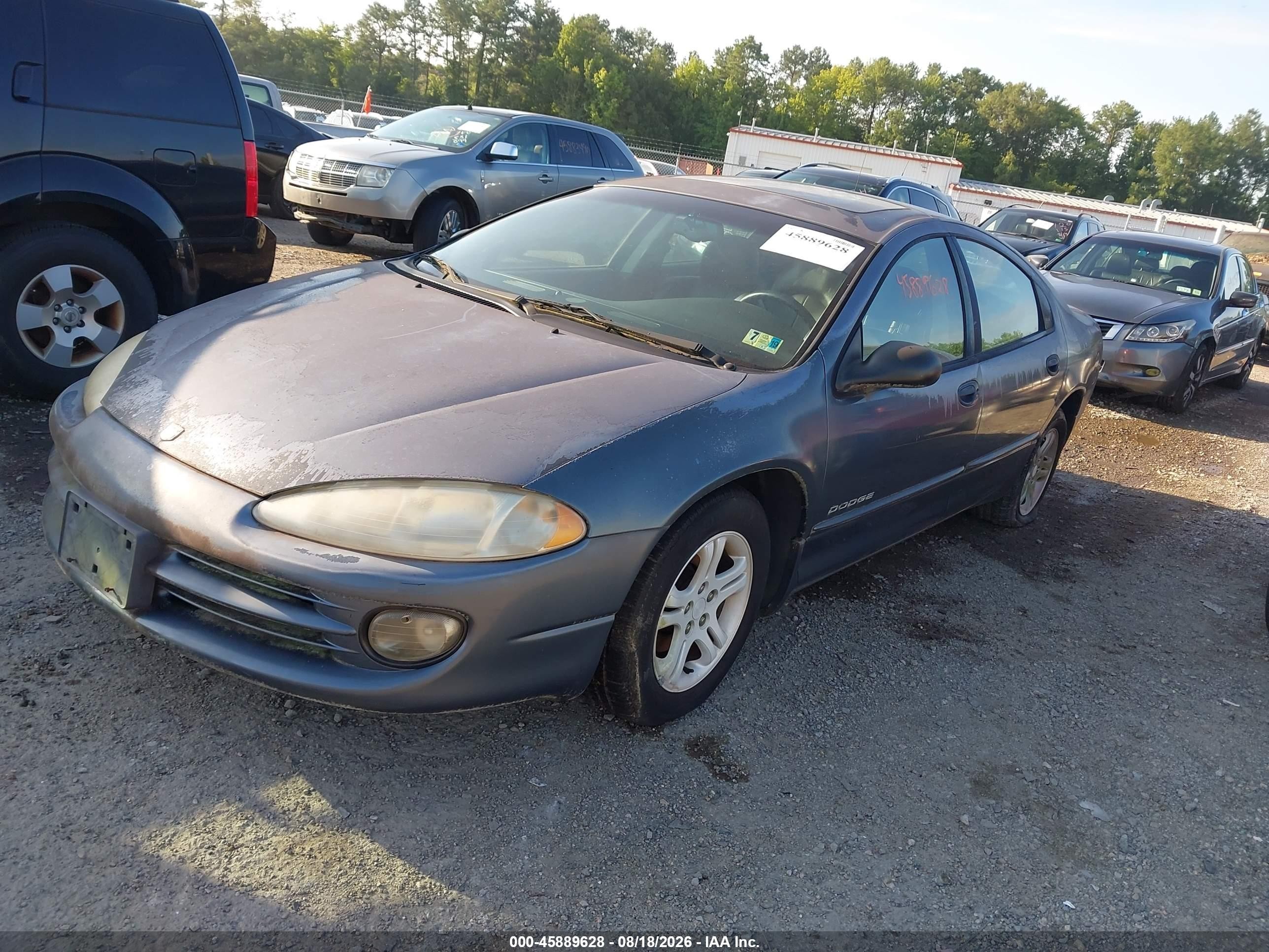 2001 Dodge Intrepid Es Gray vin: 2B3AD56J31H714340