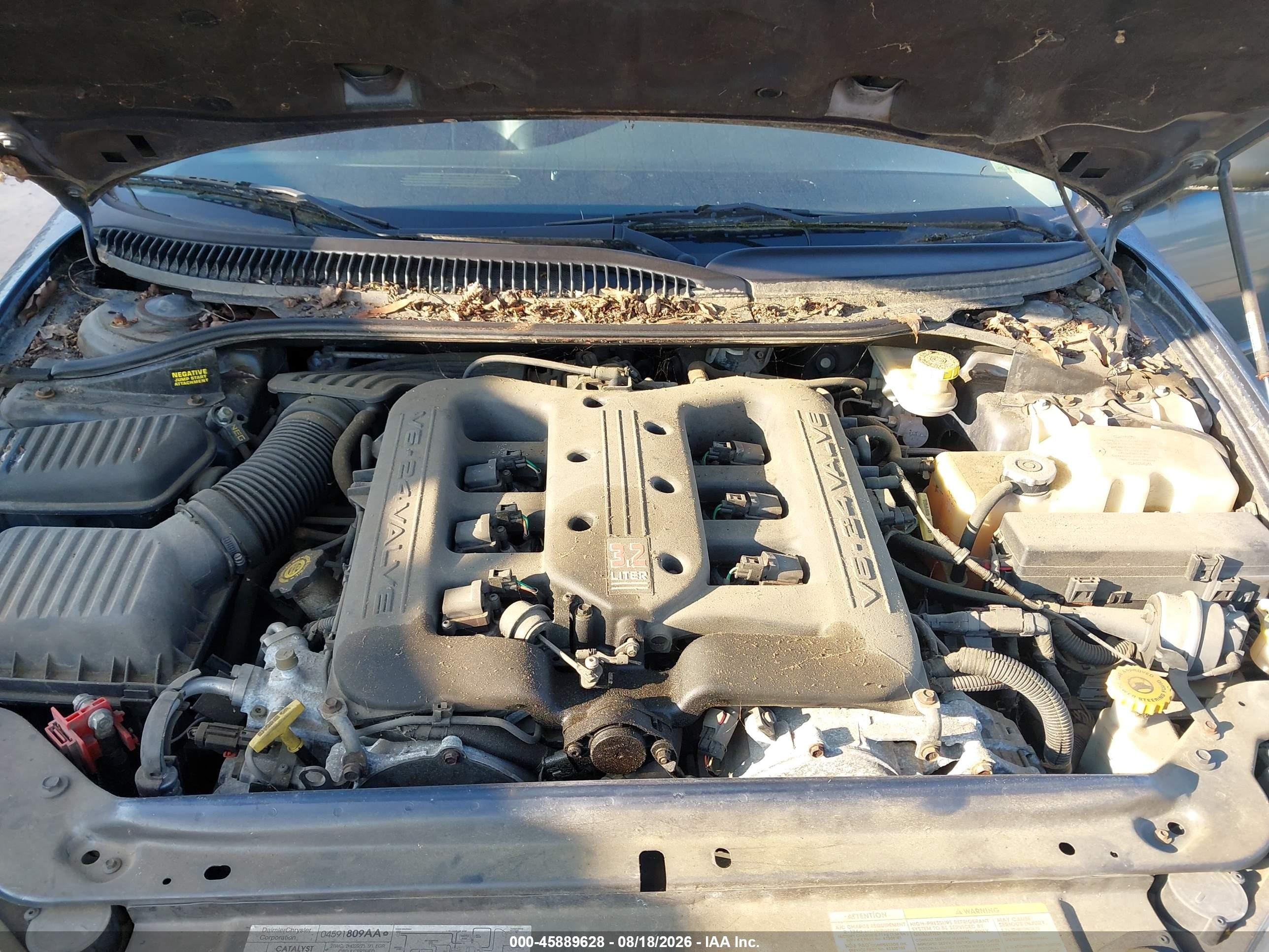 2001 Dodge Intrepid Es Gray vin: 2B3AD56J31H714340