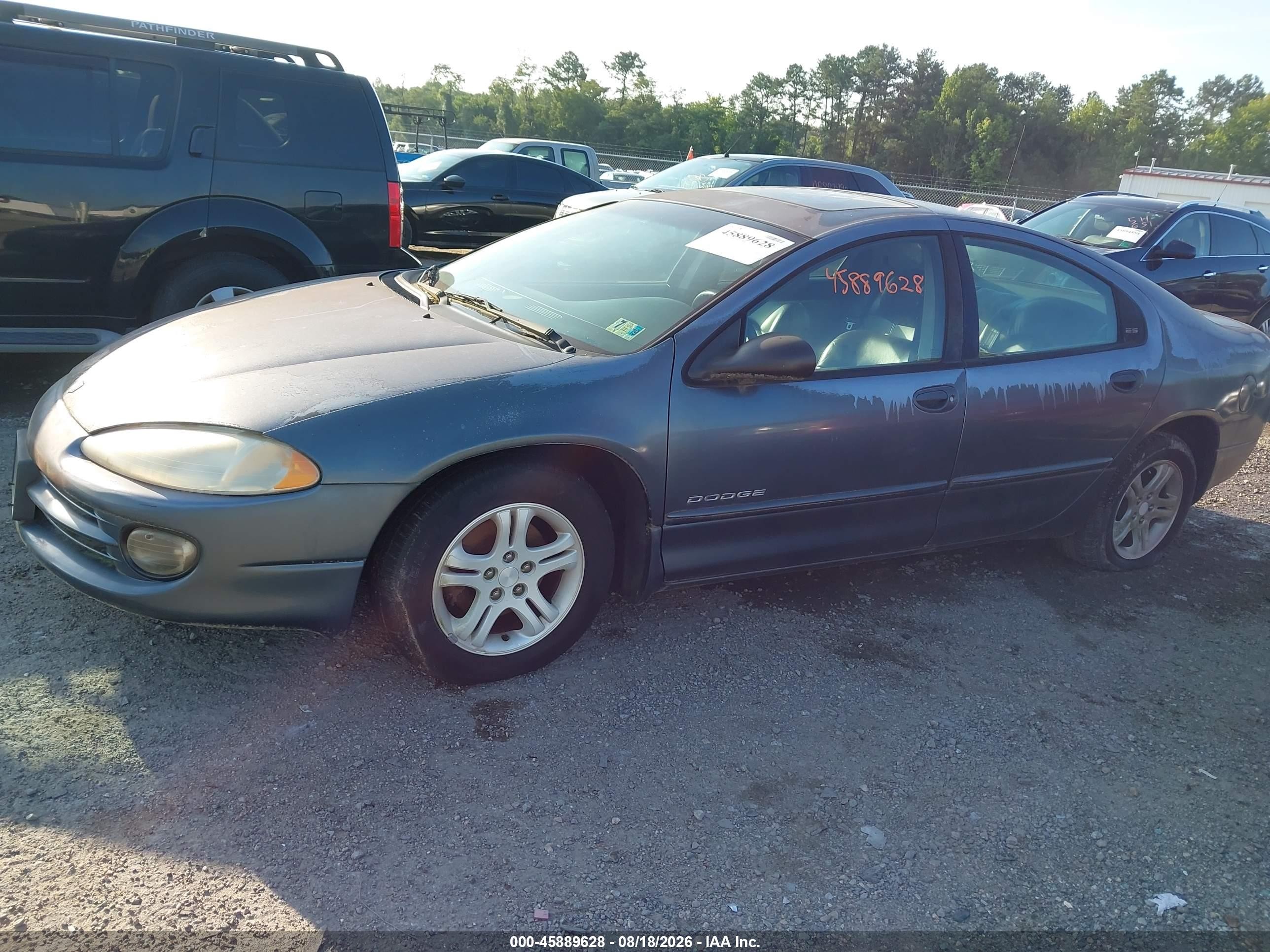 2001 Dodge Intrepid Es Gray vin: 2B3AD56J31H714340
