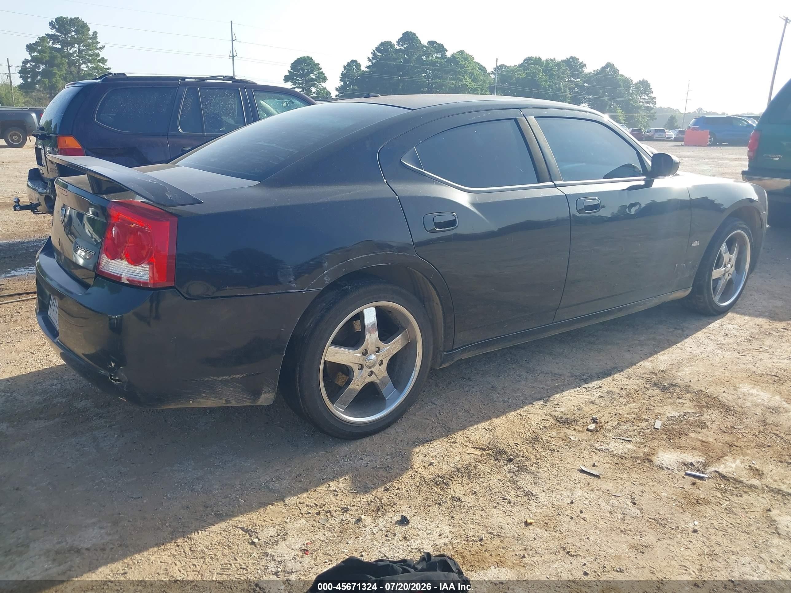 2010 Dodge Charger 3.5l Black vin: 2B3CA2CV0AH316719