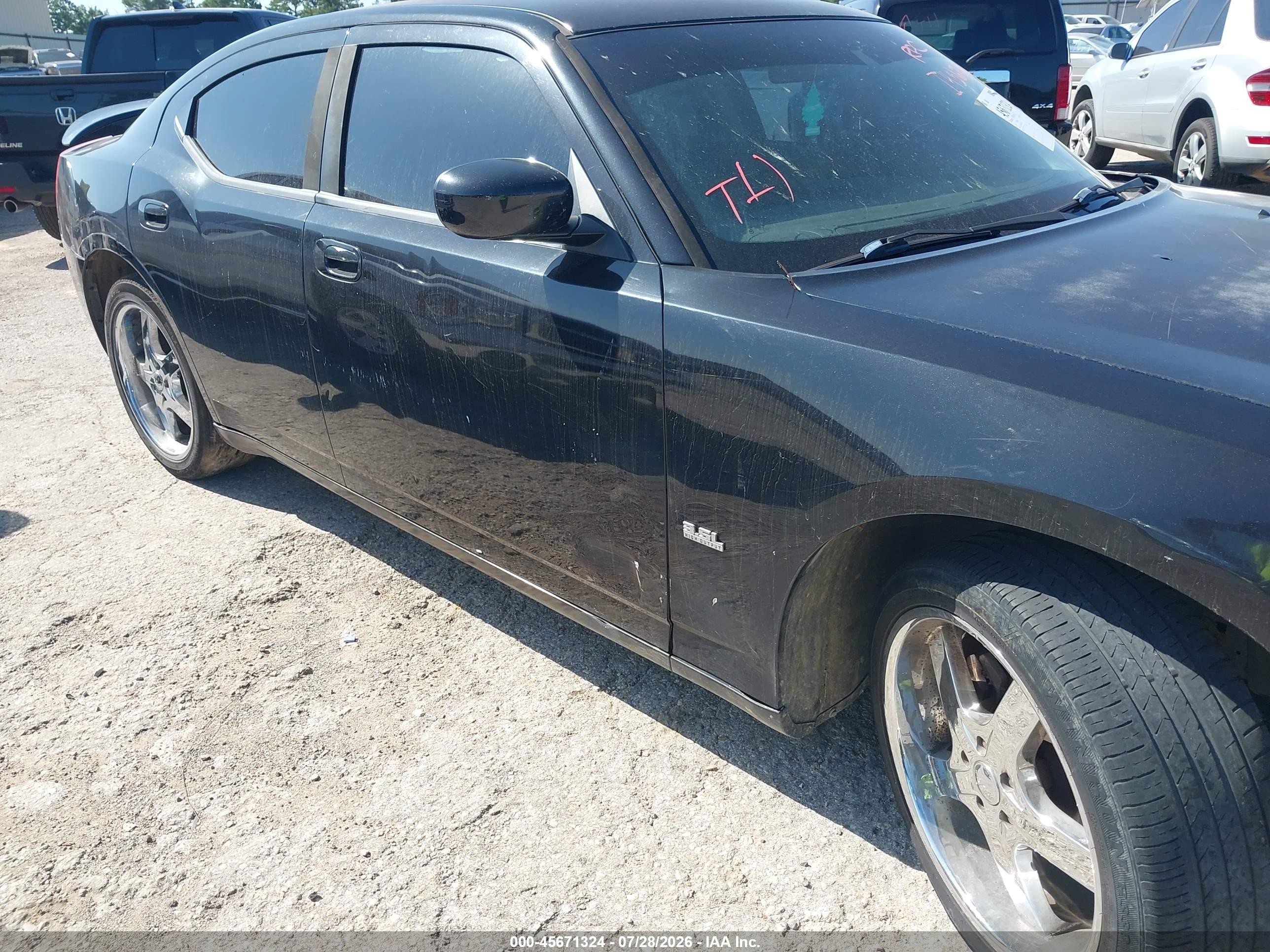 2010 Dodge Charger 3.5l Black vin: 2B3CA2CV0AH316719