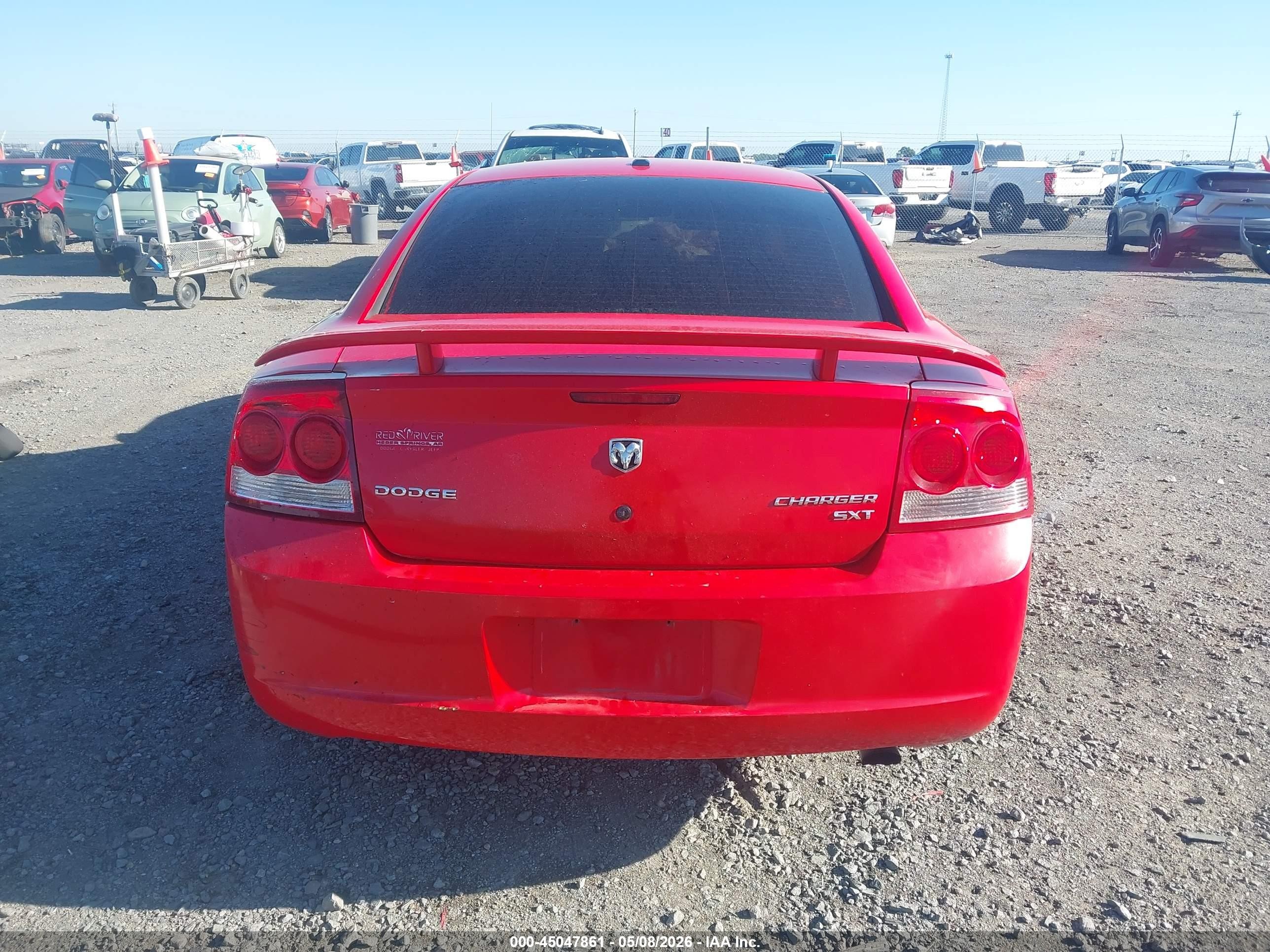 2010 Dodge Charger Sxt Red vin: 2B3CA3CV1AH158803