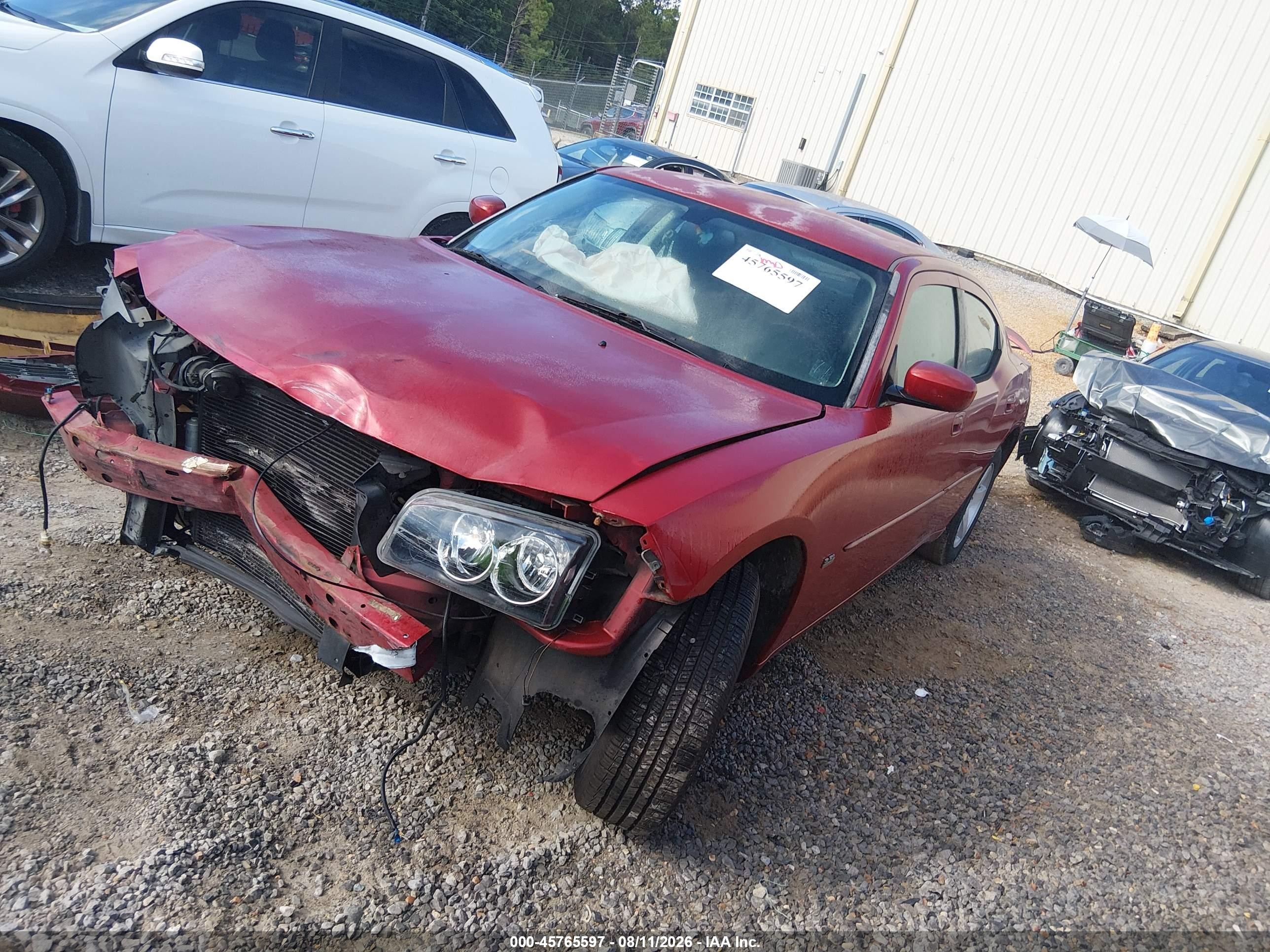 2010 Dodge Charger Sxt Red vin: 2B3CA3CV1AH196161