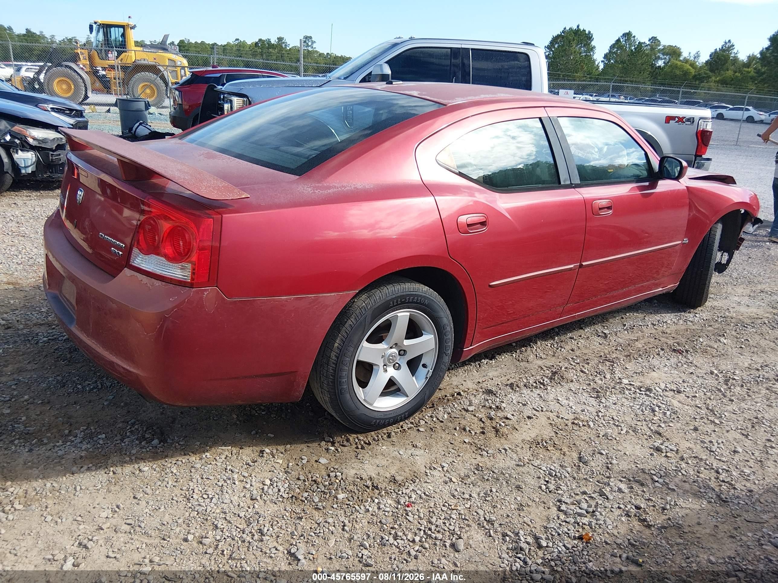 2010 Dodge Charger Sxt Red vin: 2B3CA3CV1AH196161