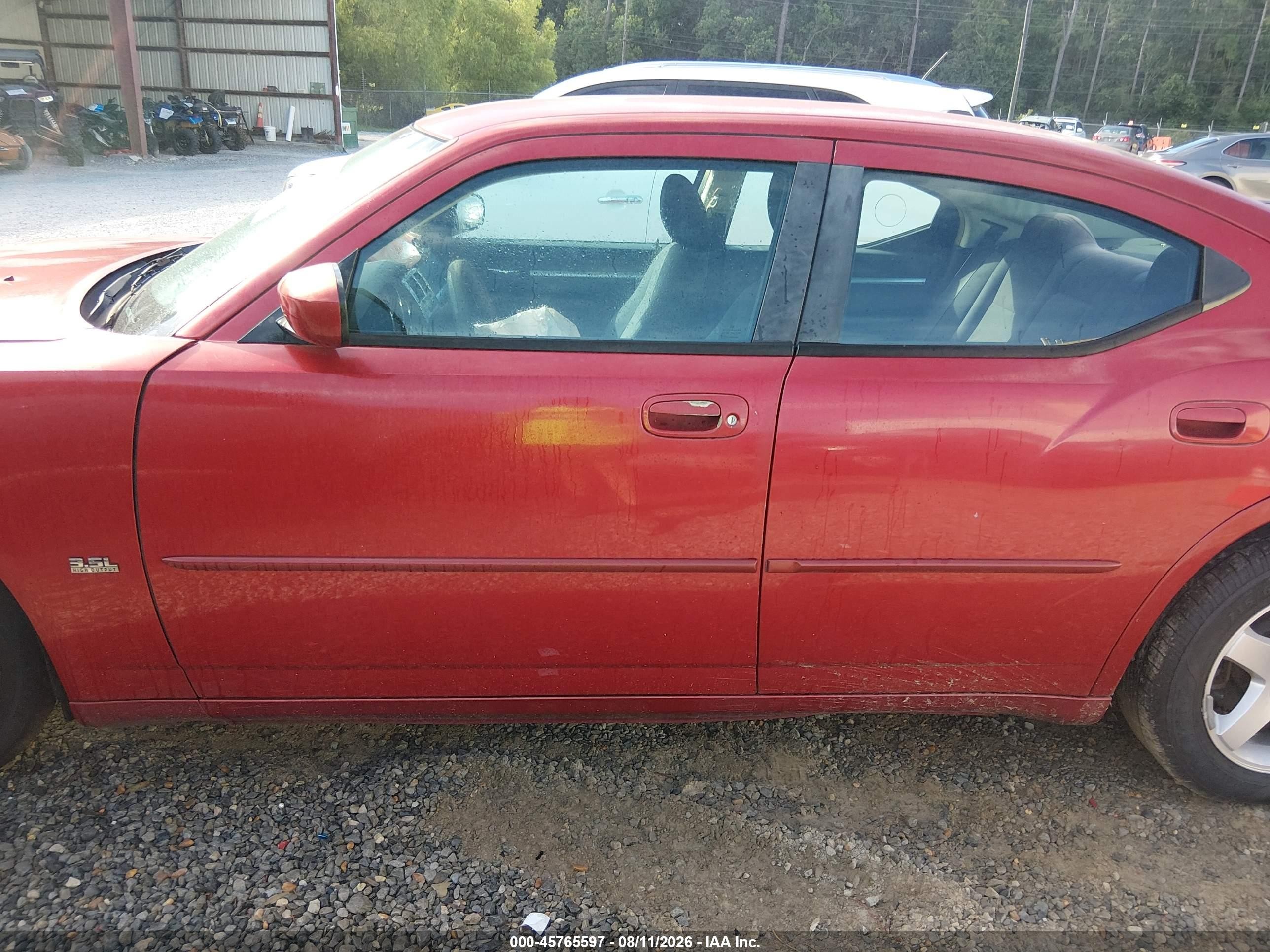 2010 Dodge Charger Sxt Red vin: 2B3CA3CV1AH196161
