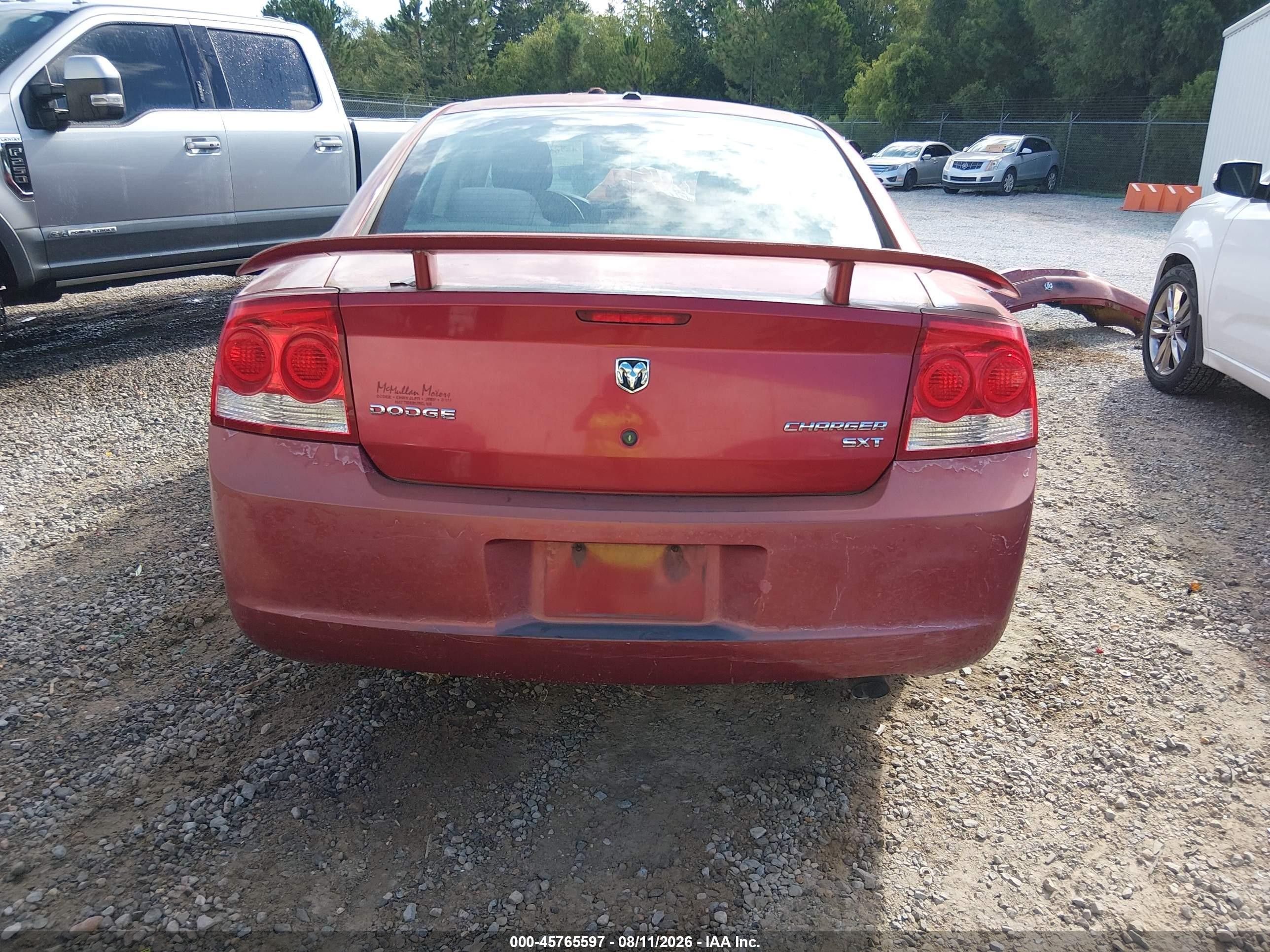 2010 Dodge Charger Sxt Red vin: 2B3CA3CV1AH196161