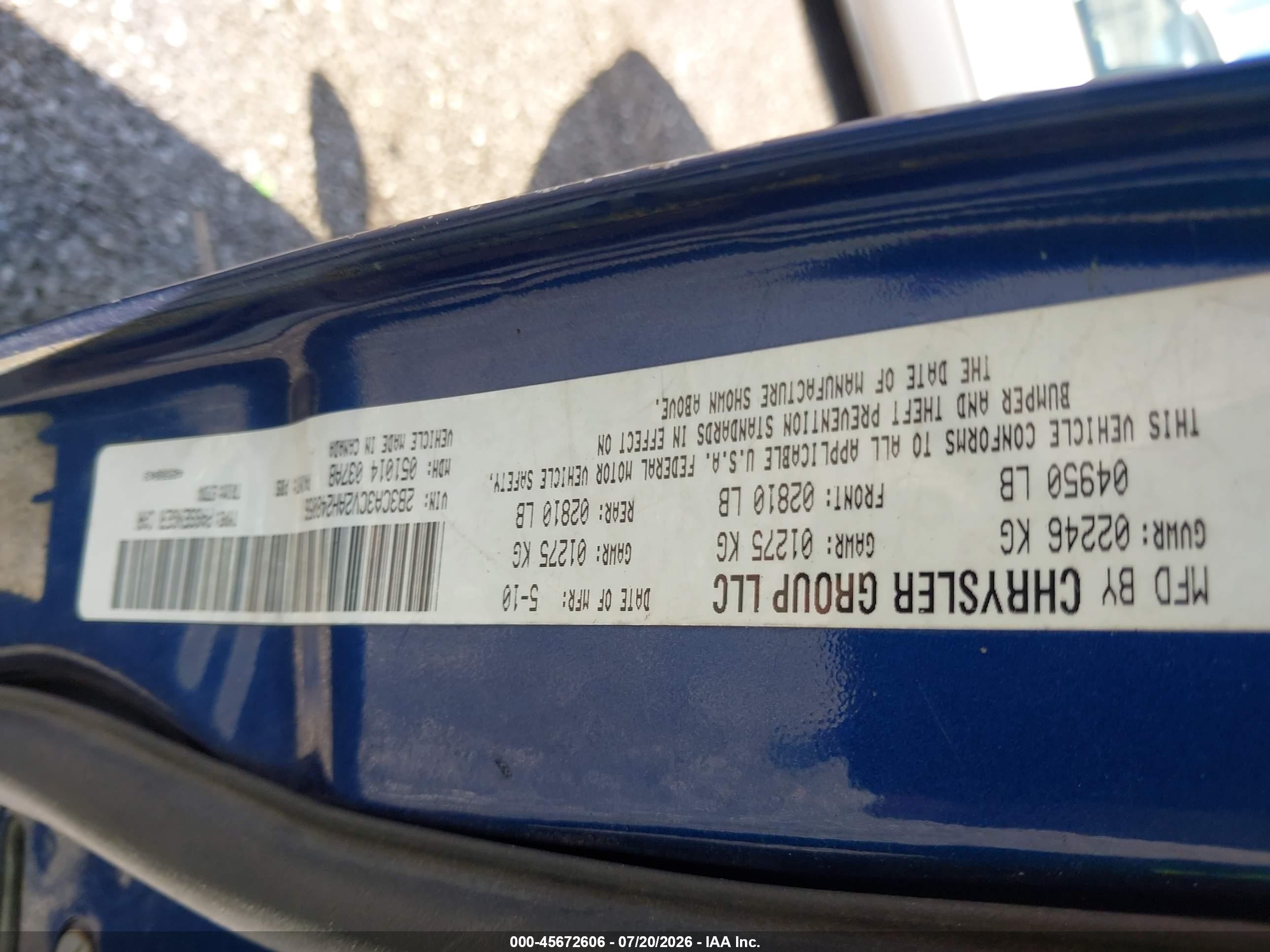2010 Dodge Charger Sxt Blue vin: 2B3CA3CV2AH248056