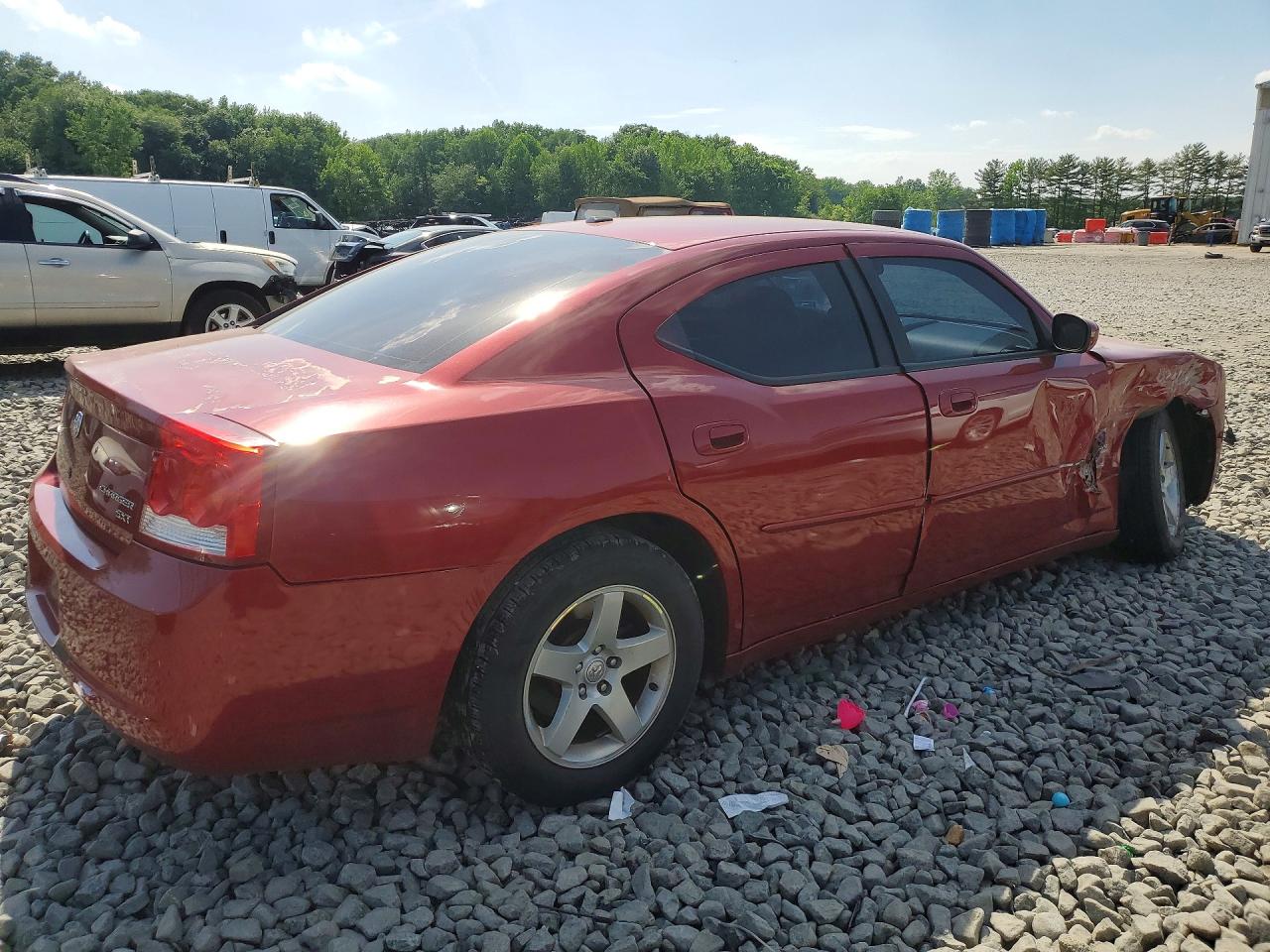 2010 Dodge Charger Sxt Red vin: 2B3CA3CV3AH184948