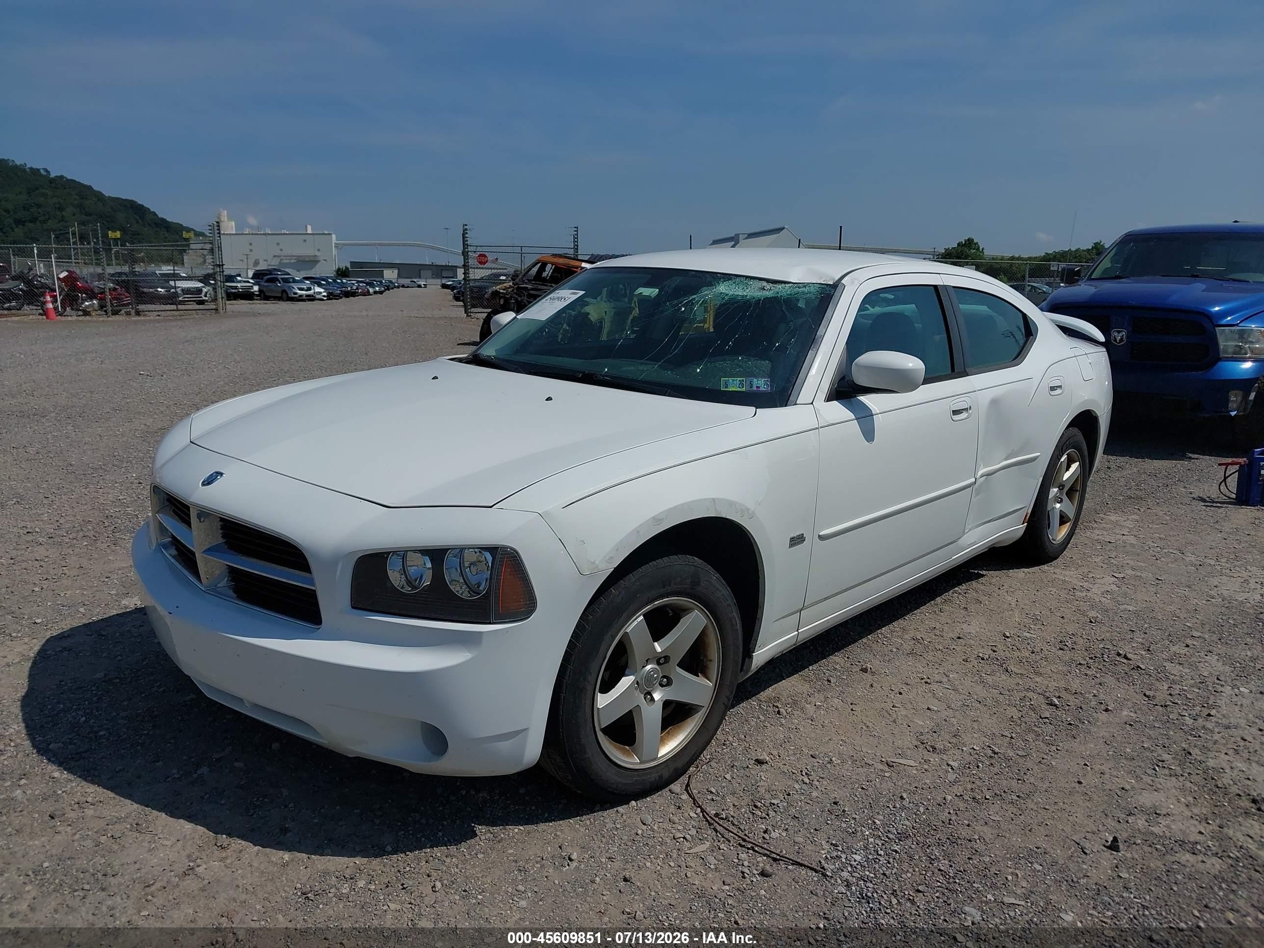 2010 Dodge Charger Sxt White vin: 2B3CA3CV3AH257431