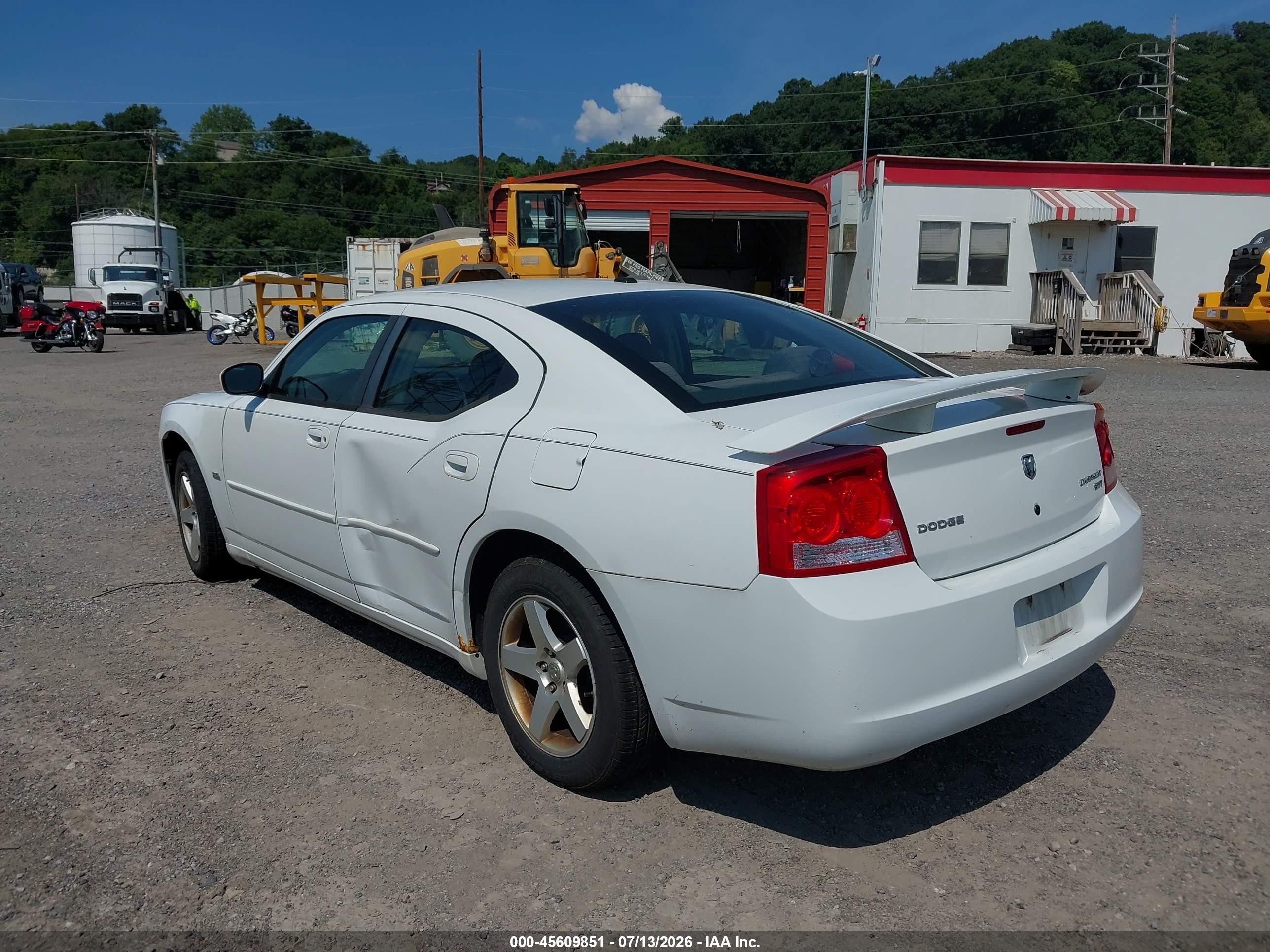 2010 Dodge Charger Sxt White vin: 2B3CA3CV3AH257431