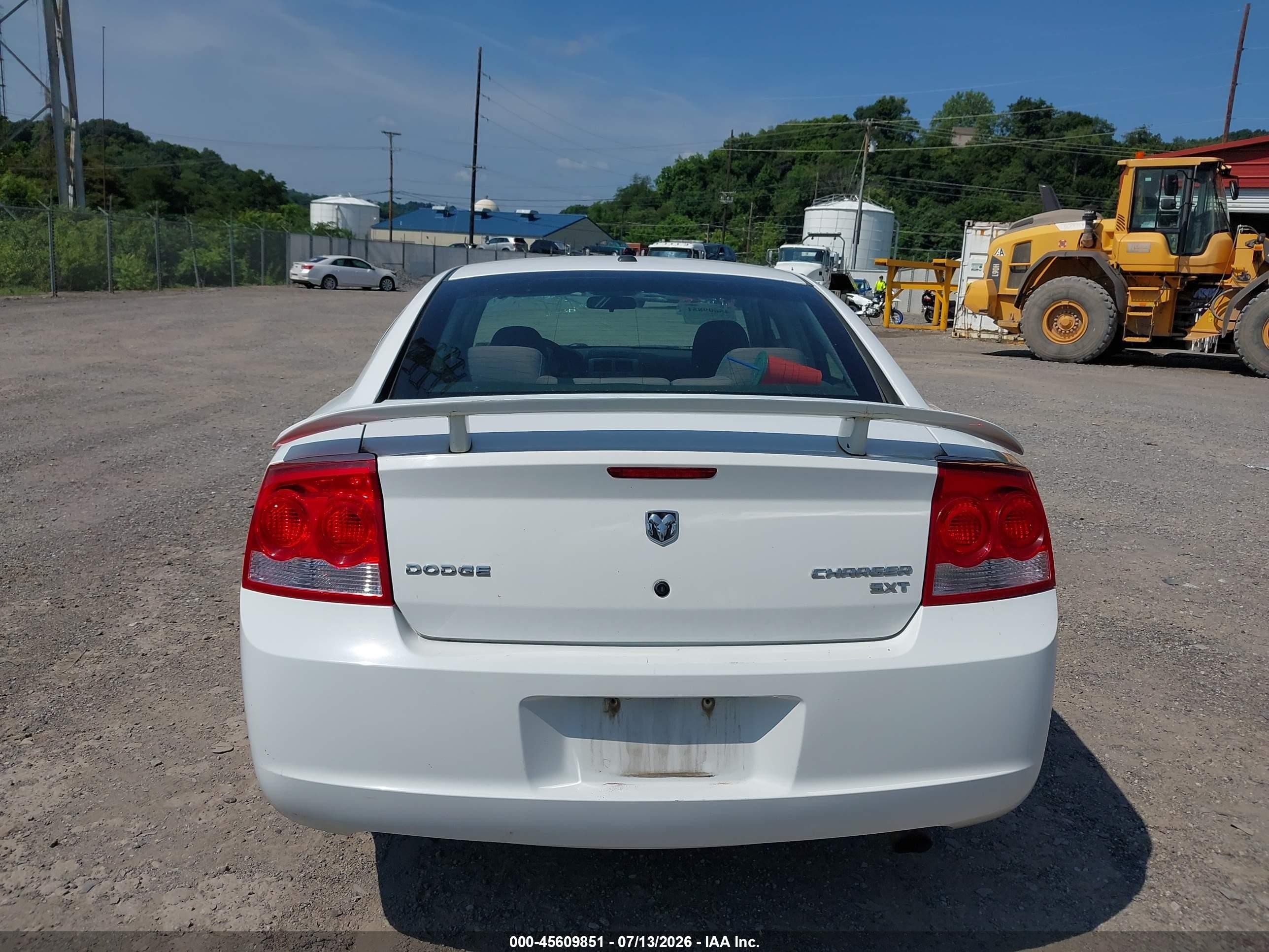 2010 Dodge Charger Sxt White vin: 2B3CA3CV3AH257431