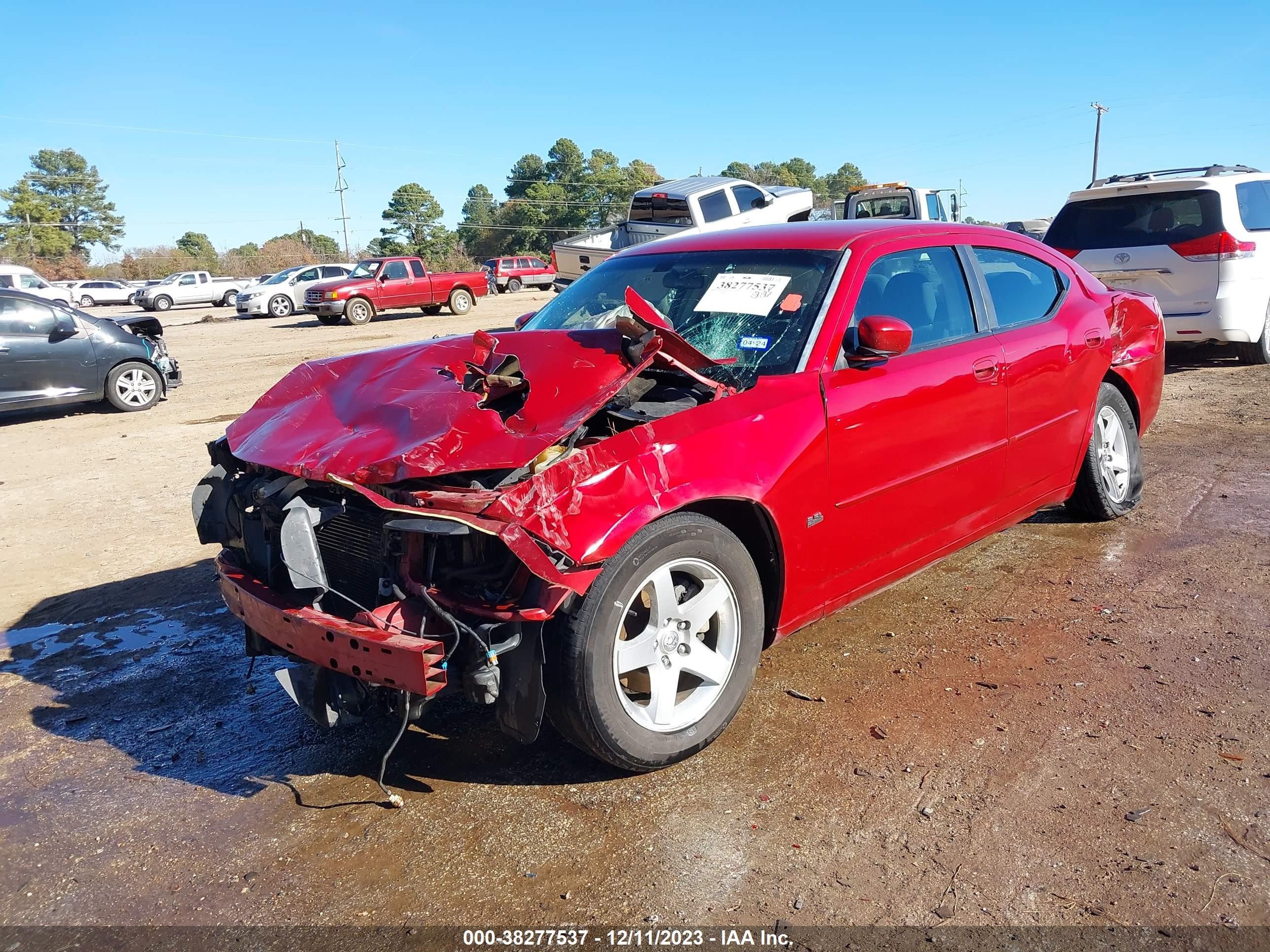 2010 Dodge Charger Sxt Red vin: 2B3CA3CV3AH305610