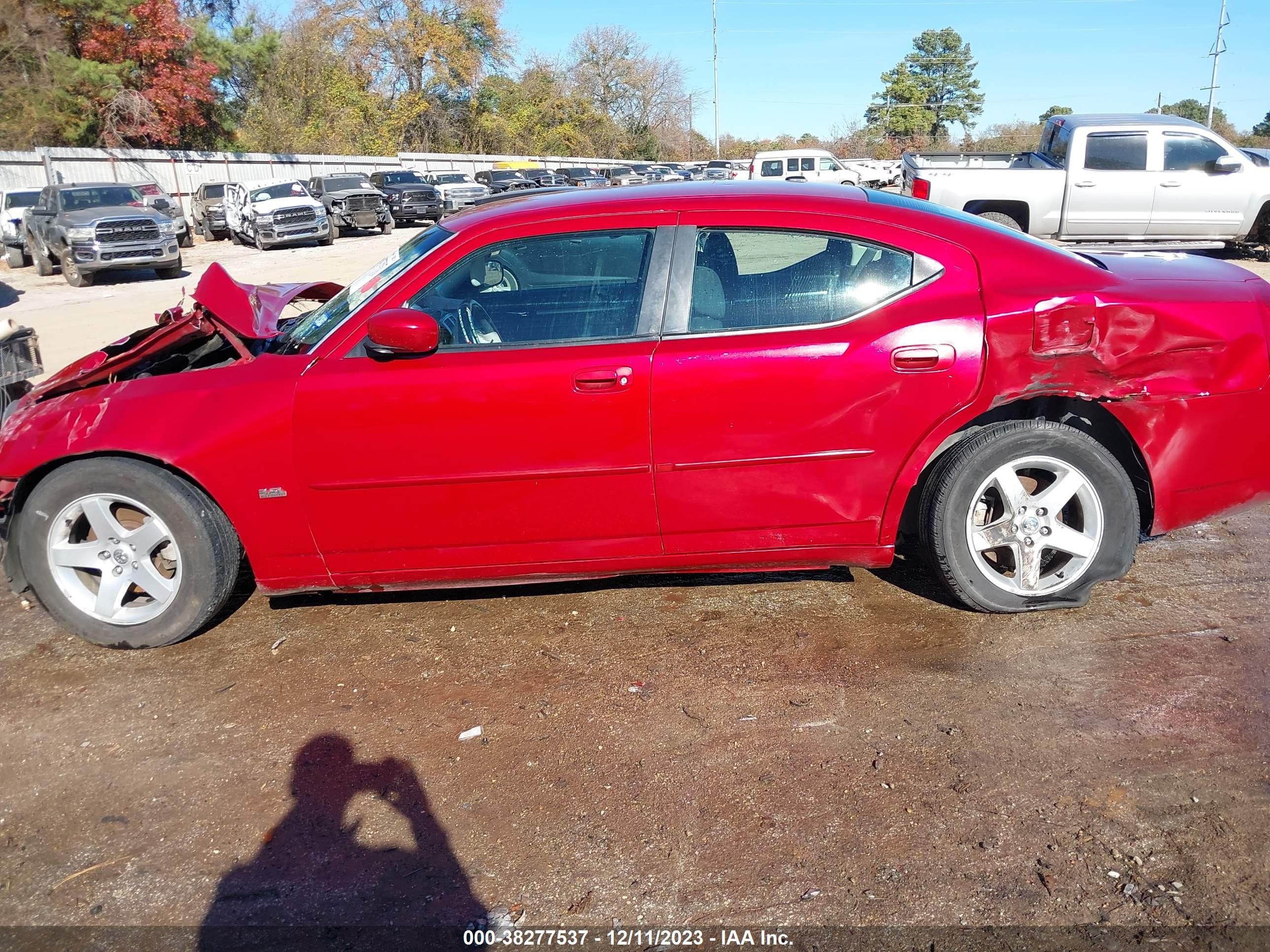 2010 Dodge Charger Sxt Red vin: 2B3CA3CV3AH305610