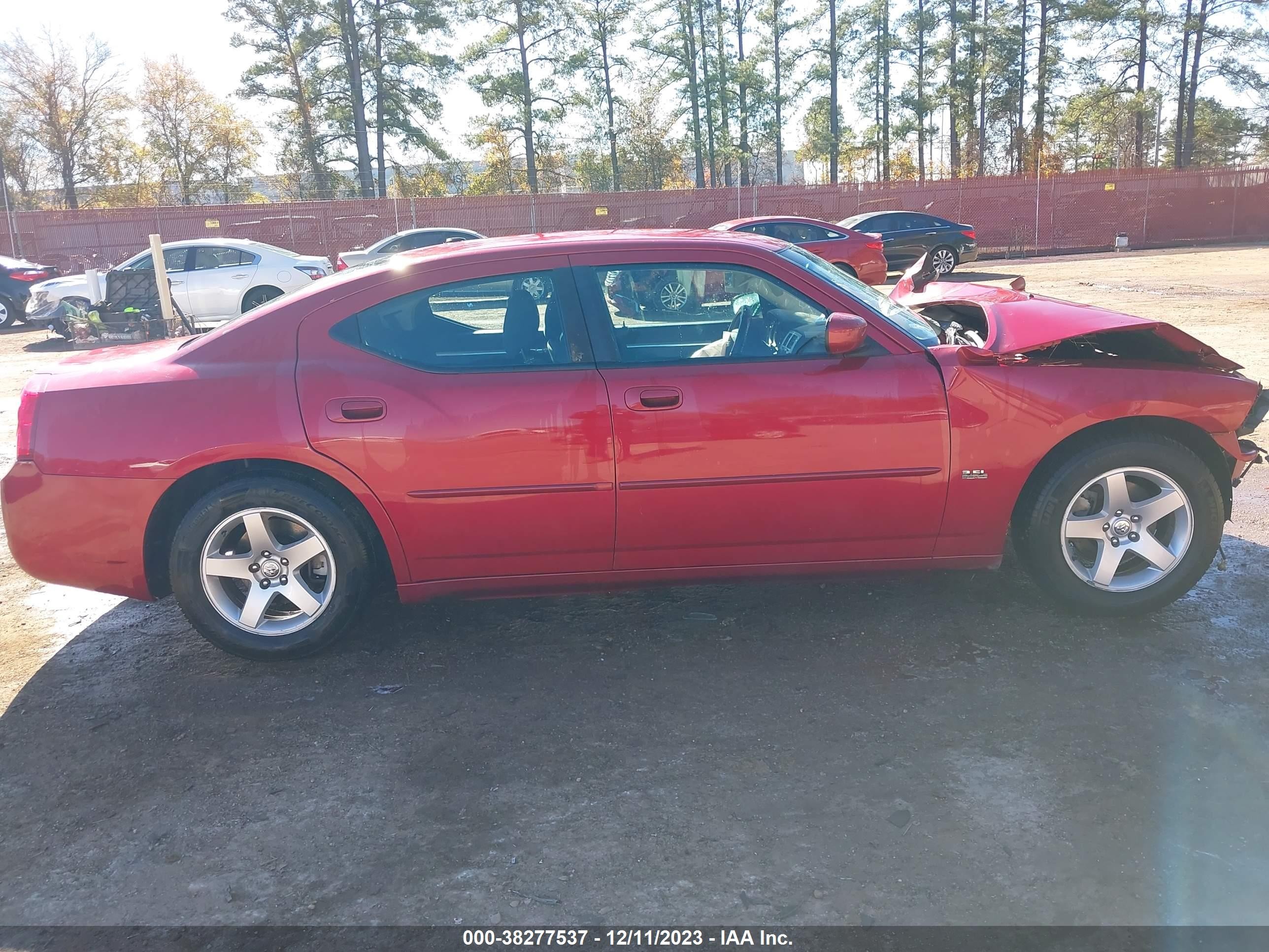 2010 Dodge Charger Sxt Red vin: 2B3CA3CV3AH305610