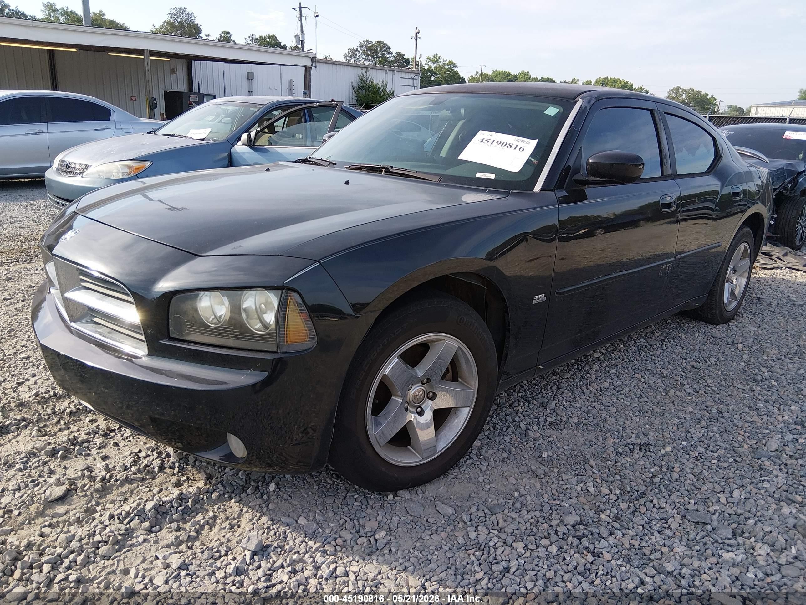 2010 Dodge Charger Sxt Black vin: 2B3CA3CV4AH277011