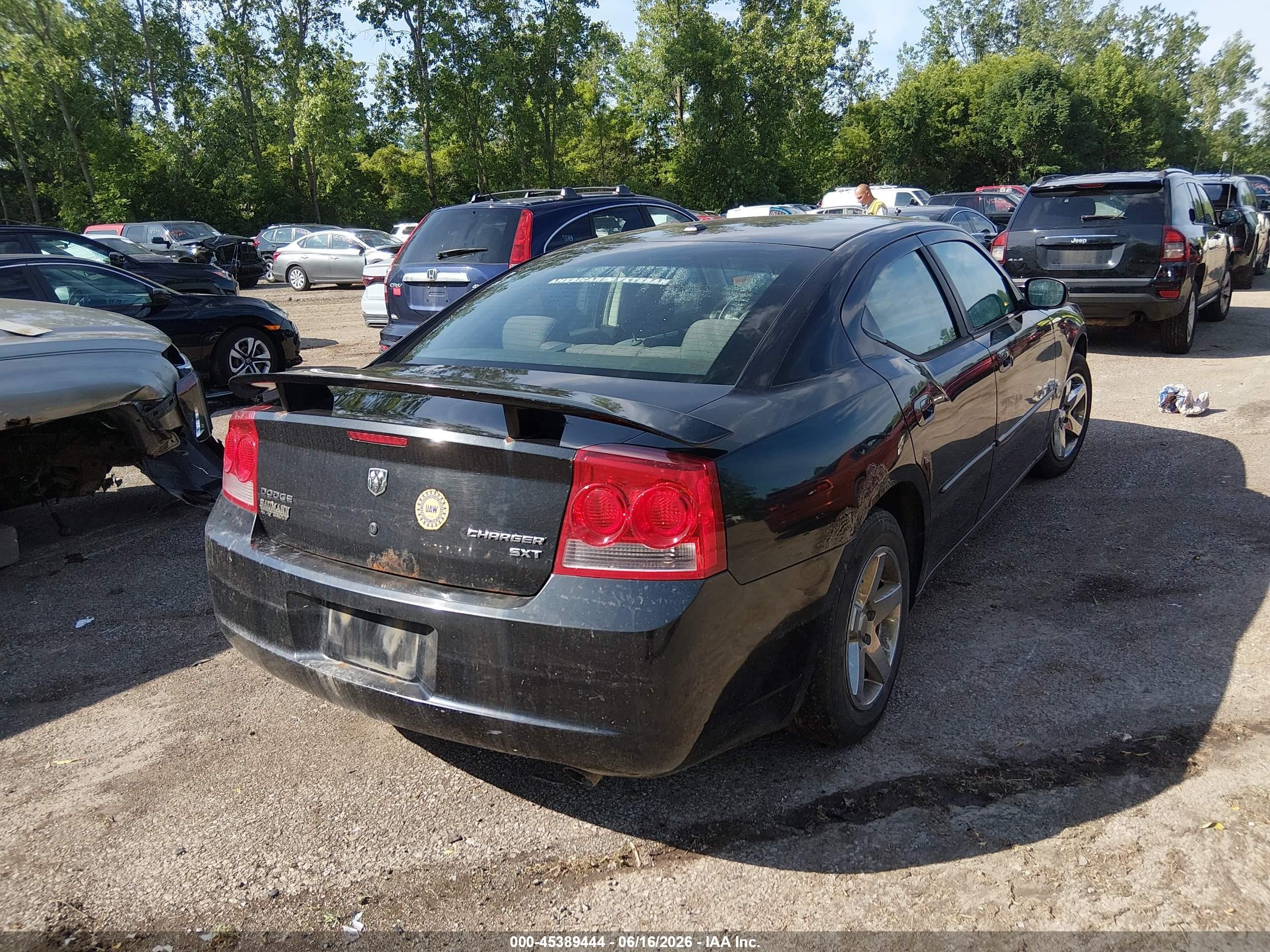 2010 Dodge Charger Sxt Black vin: 2B3CA3CV4AH286596