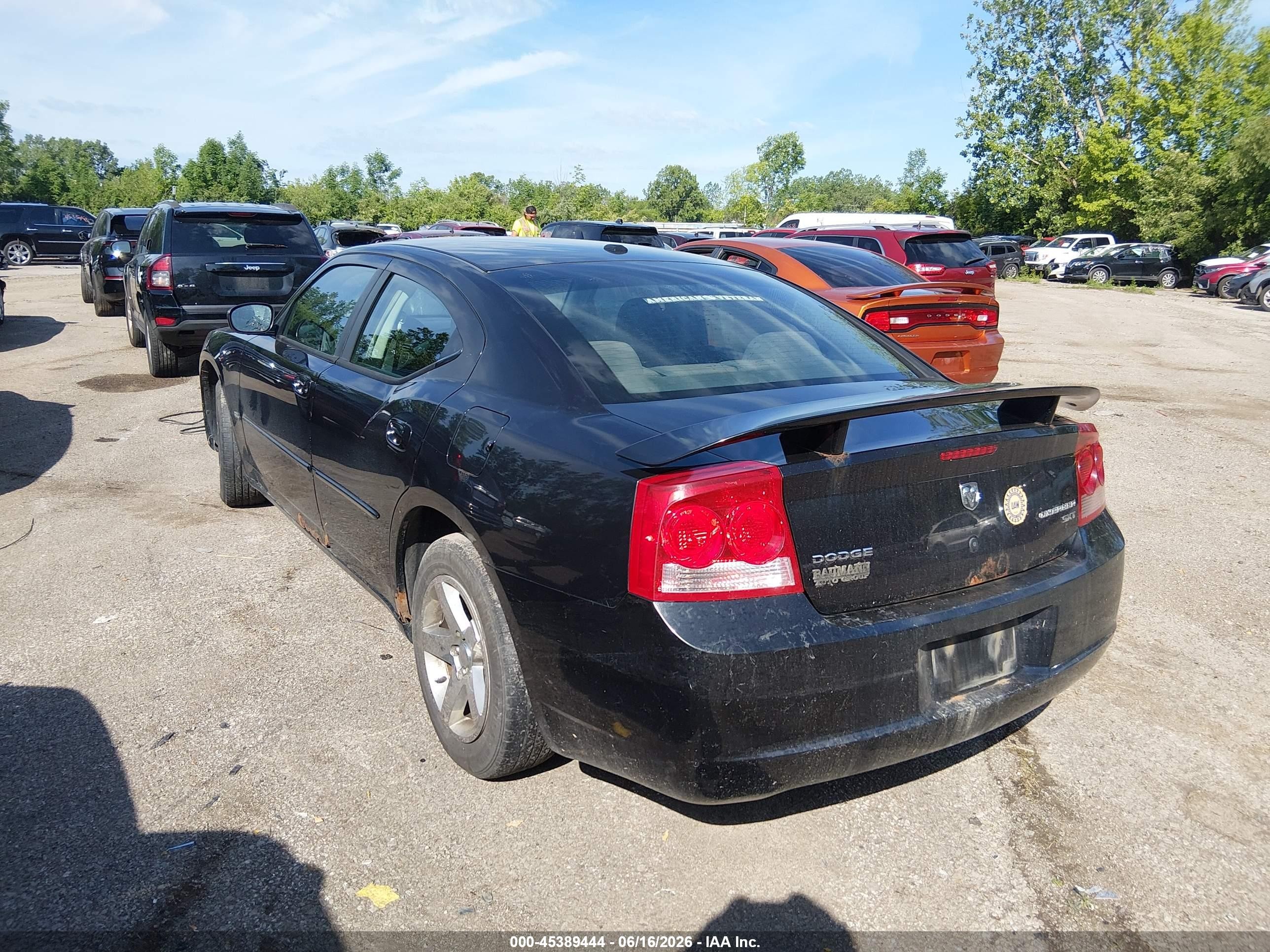 2010 Dodge Charger Sxt Black vin: 2B3CA3CV4AH286596