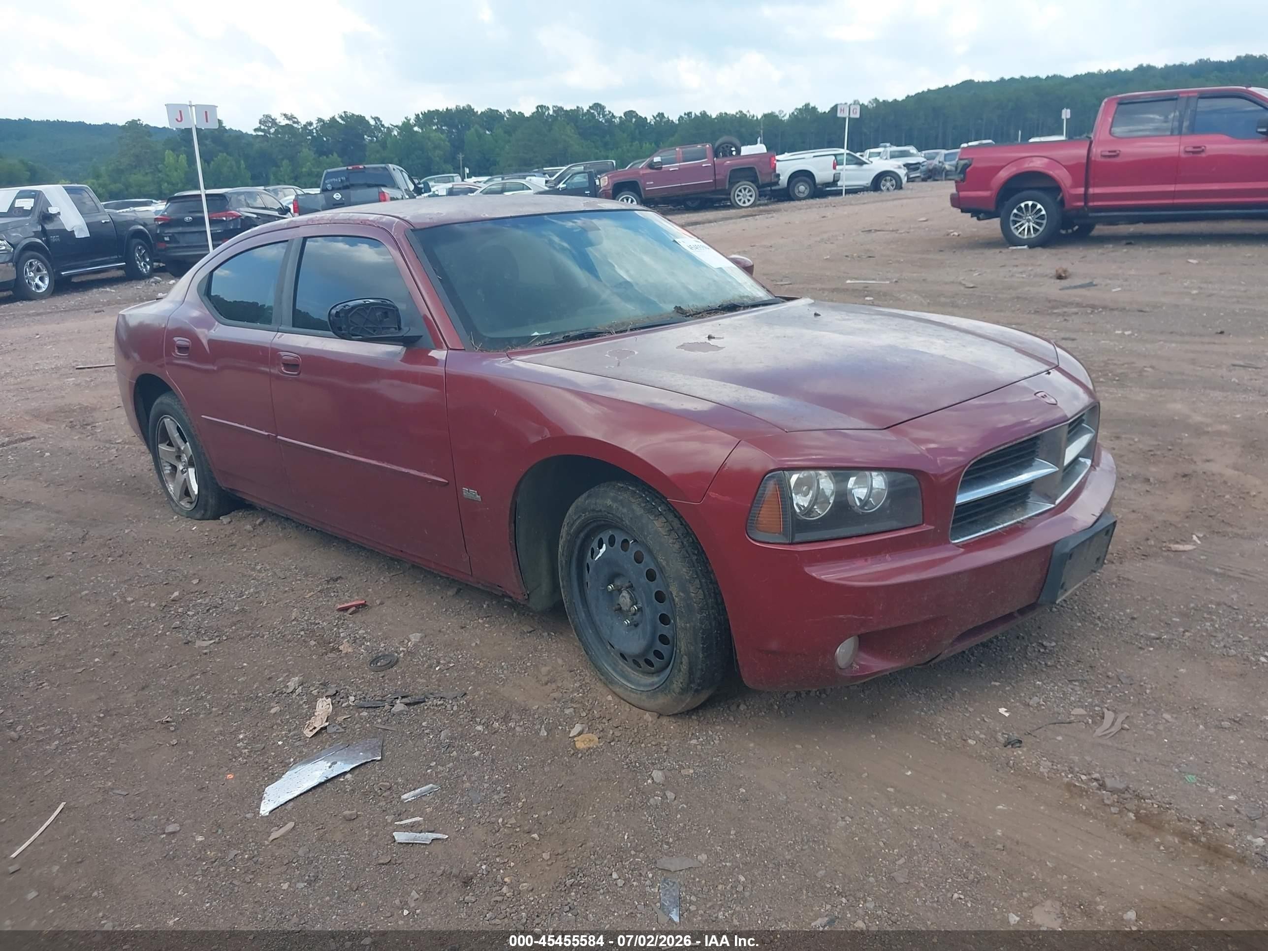 2010 Dodge Charger Sxt Red vin: 2B3CA3CV4AH297940