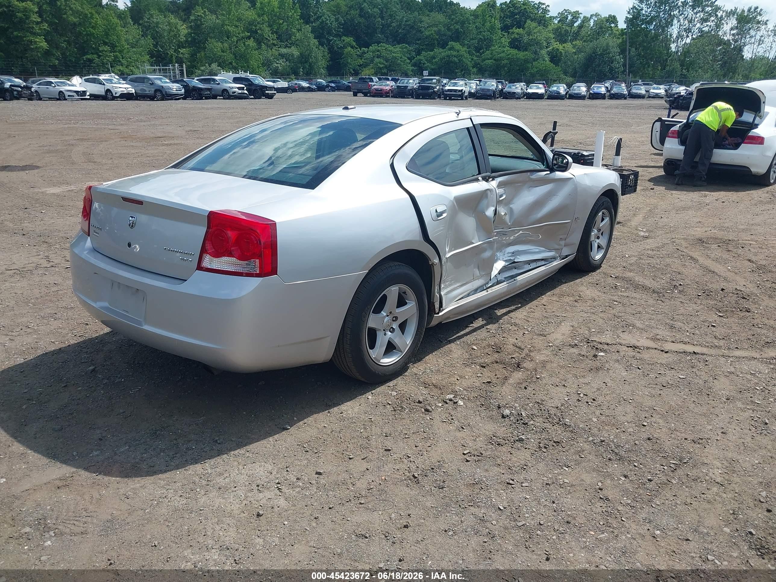 2010 Dodge Charger Sxt Silver vin: 2B3CA3CV5AH184949