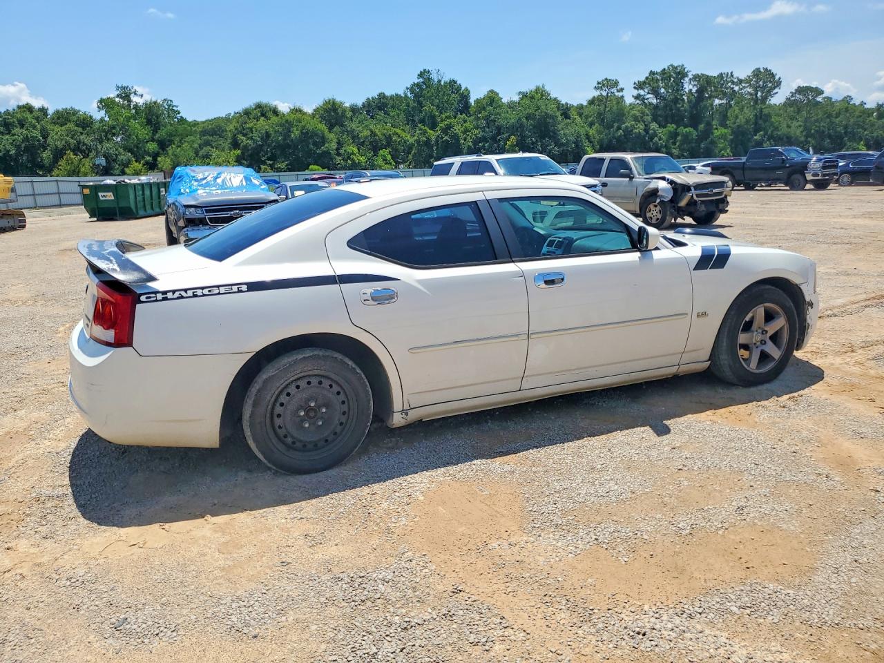 2010 Dodge Charger Sxt White vin: 2B3CA3CV5AH203998