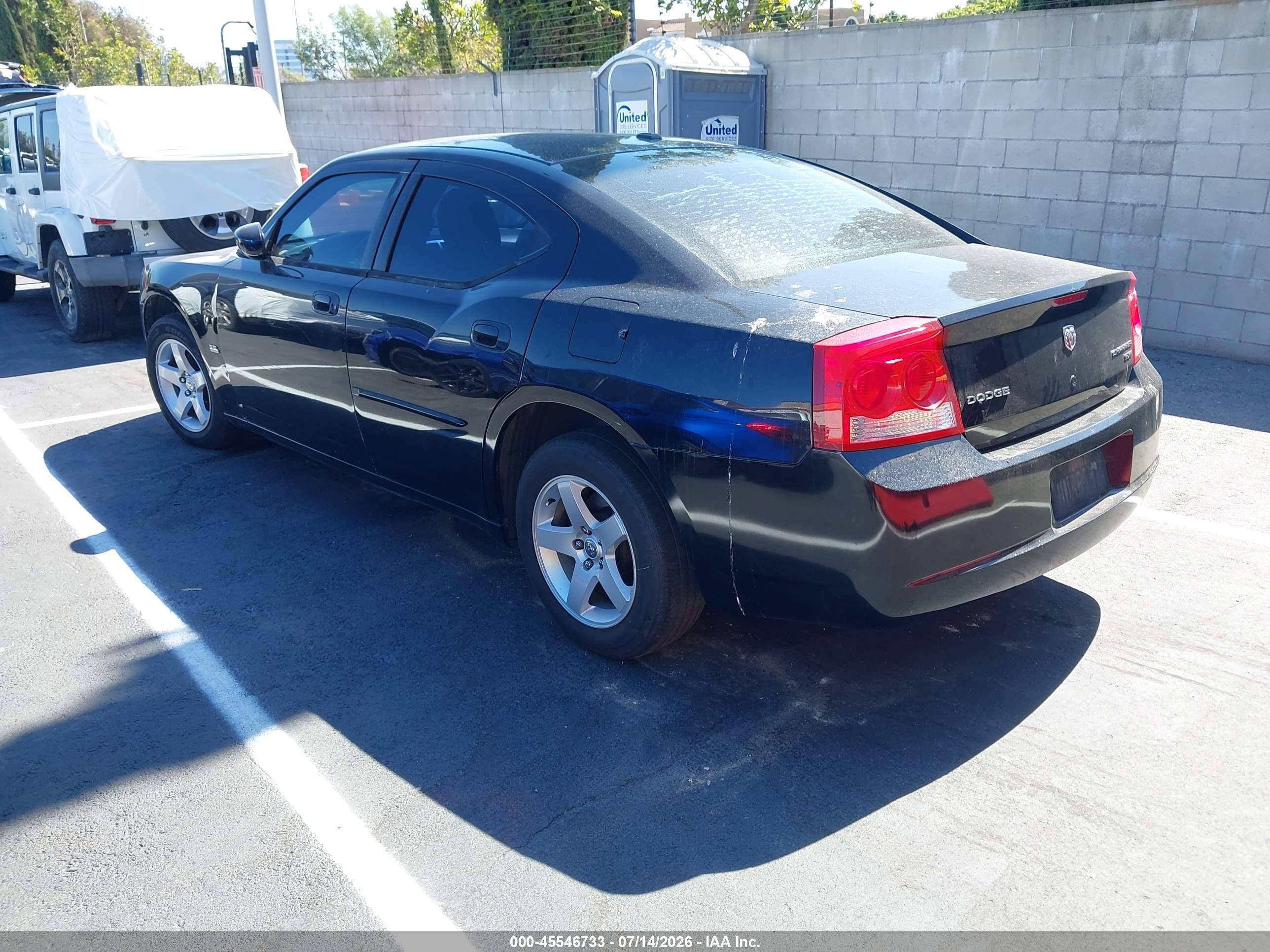 2010 Dodge Charger Sxt Black vin: 2B3CA3CV5AH253011