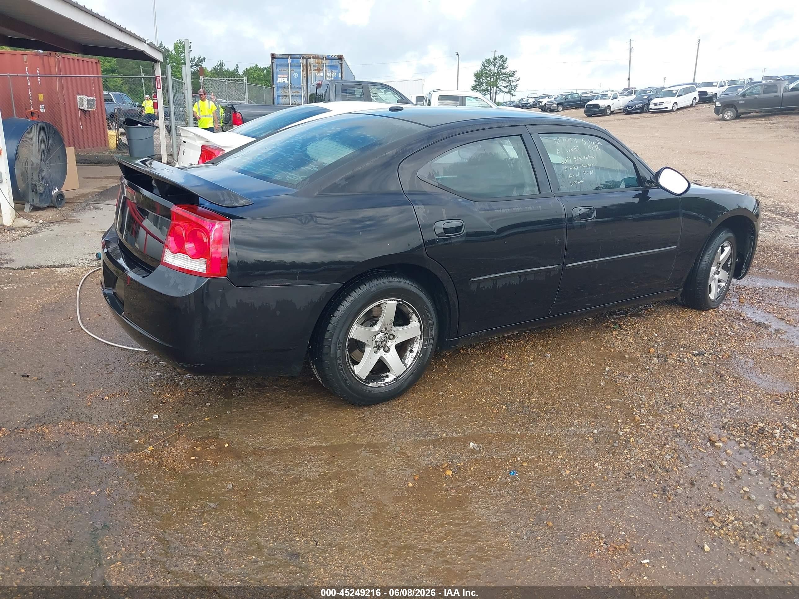 2010 Dodge Charger Sxt Black vin: 2B3CA3CV6AH107054