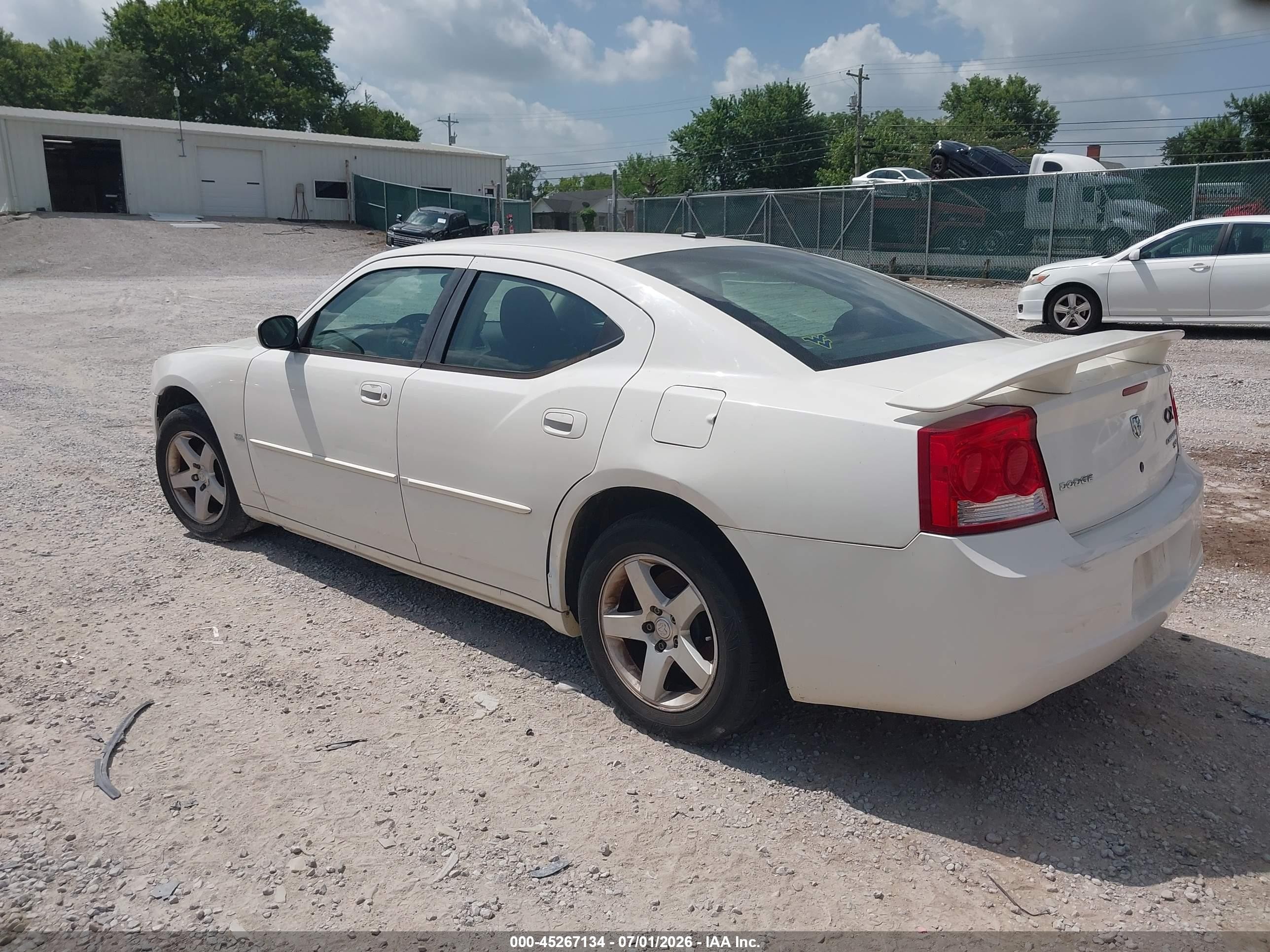 2010 Dodge Charger Sxt White vin: 2B3CA3CV7AH124638
