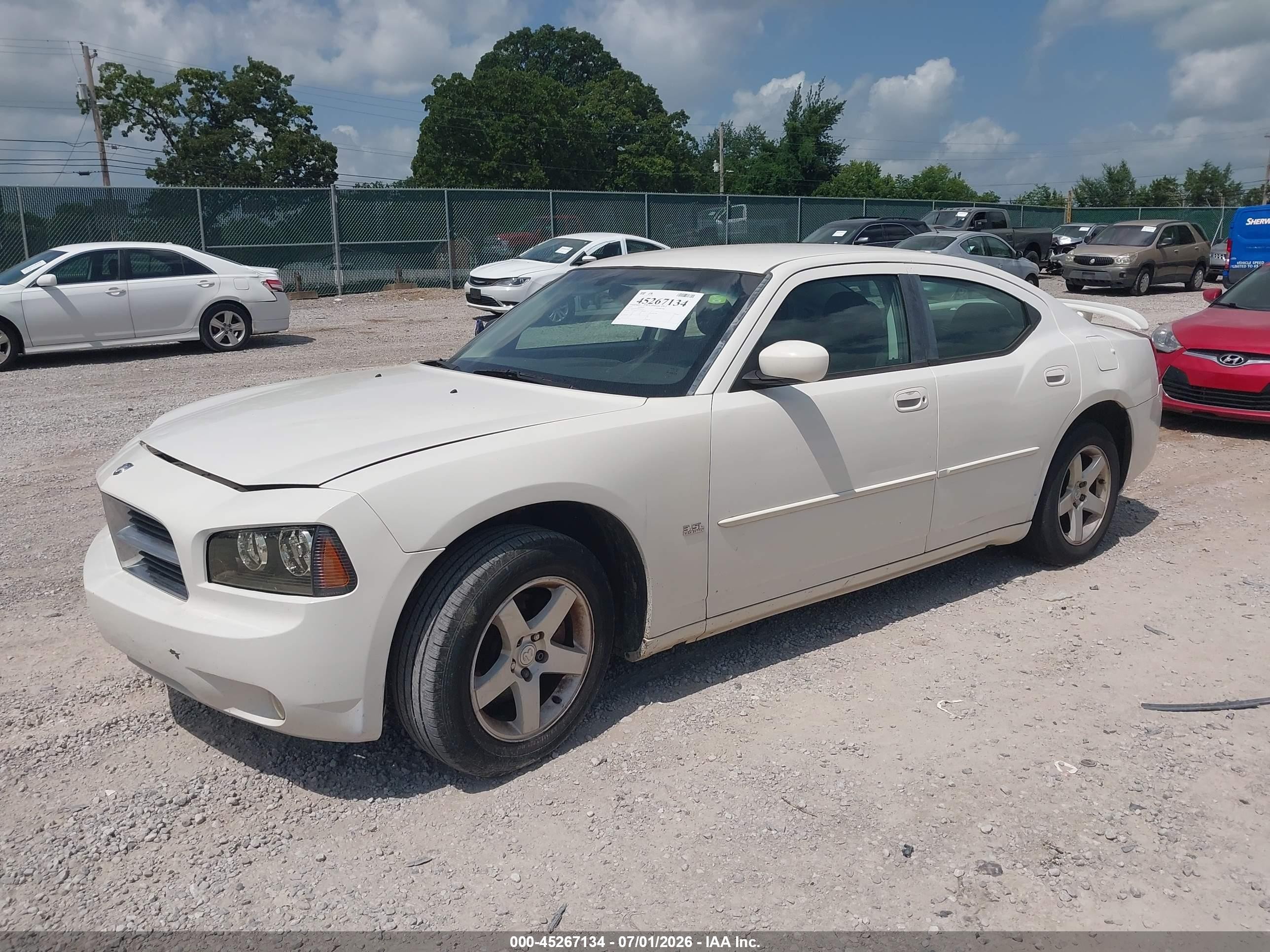2010 Dodge Charger Sxt White vin: 2B3CA3CV7AH124638