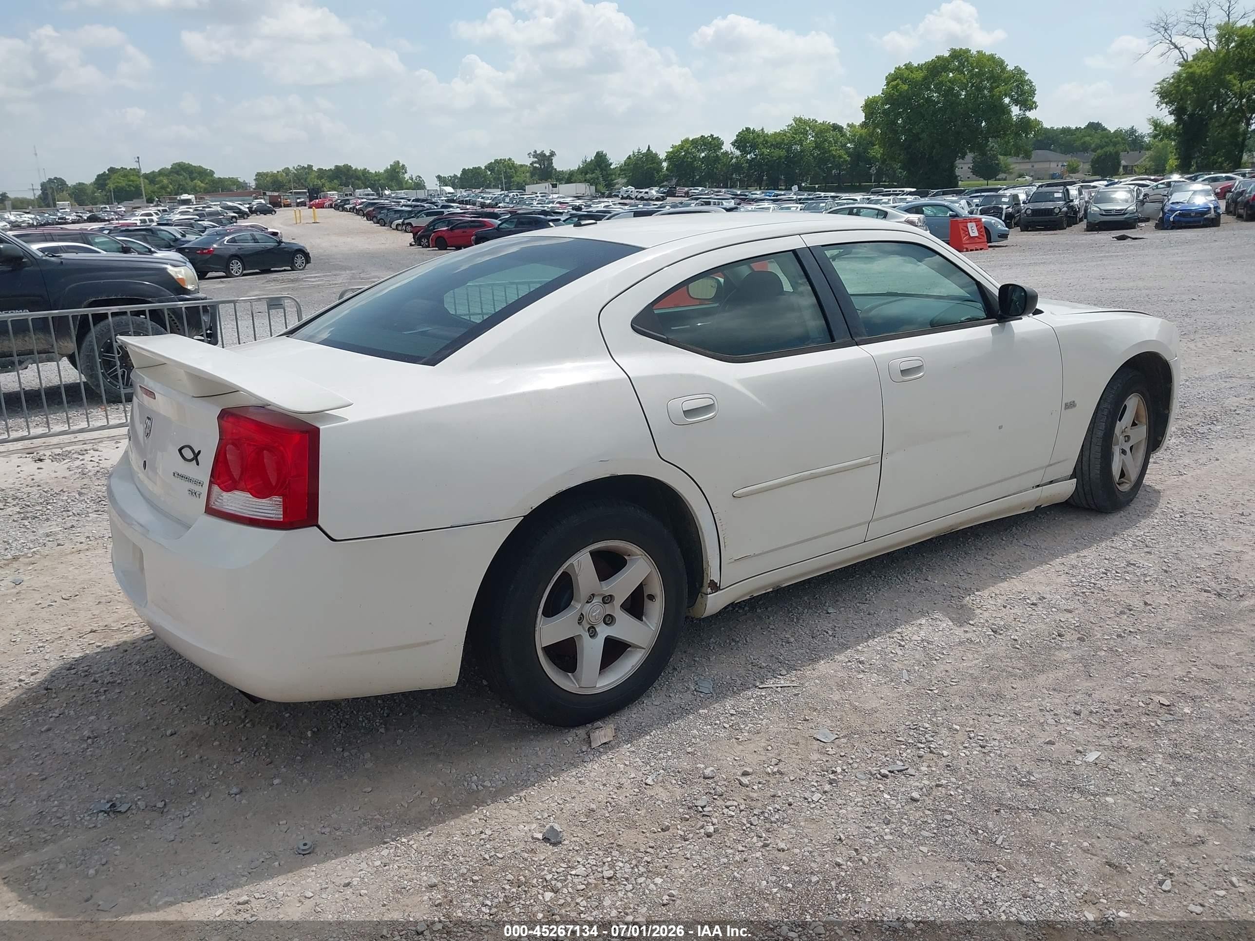 2010 Dodge Charger Sxt White vin: 2B3CA3CV7AH124638