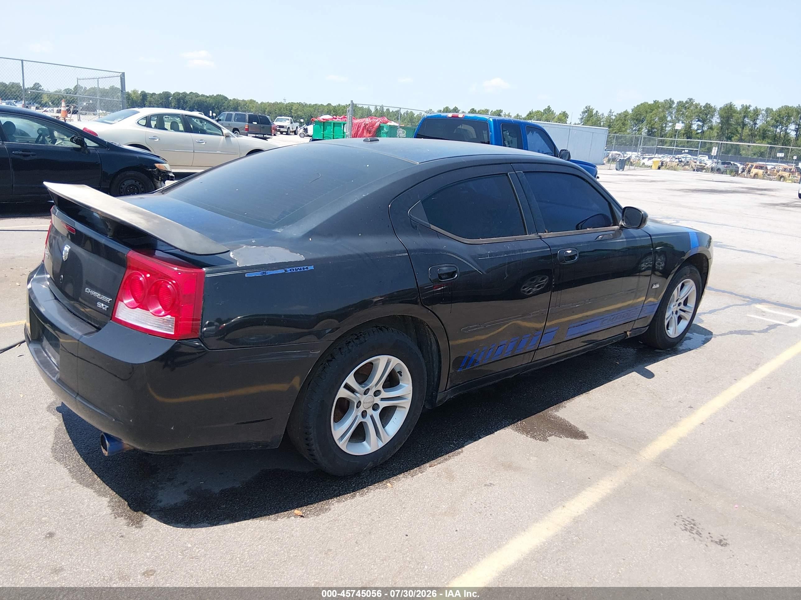 2010 Dodge Charger Sxt Black vin: 2B3CA3CV7AH169305