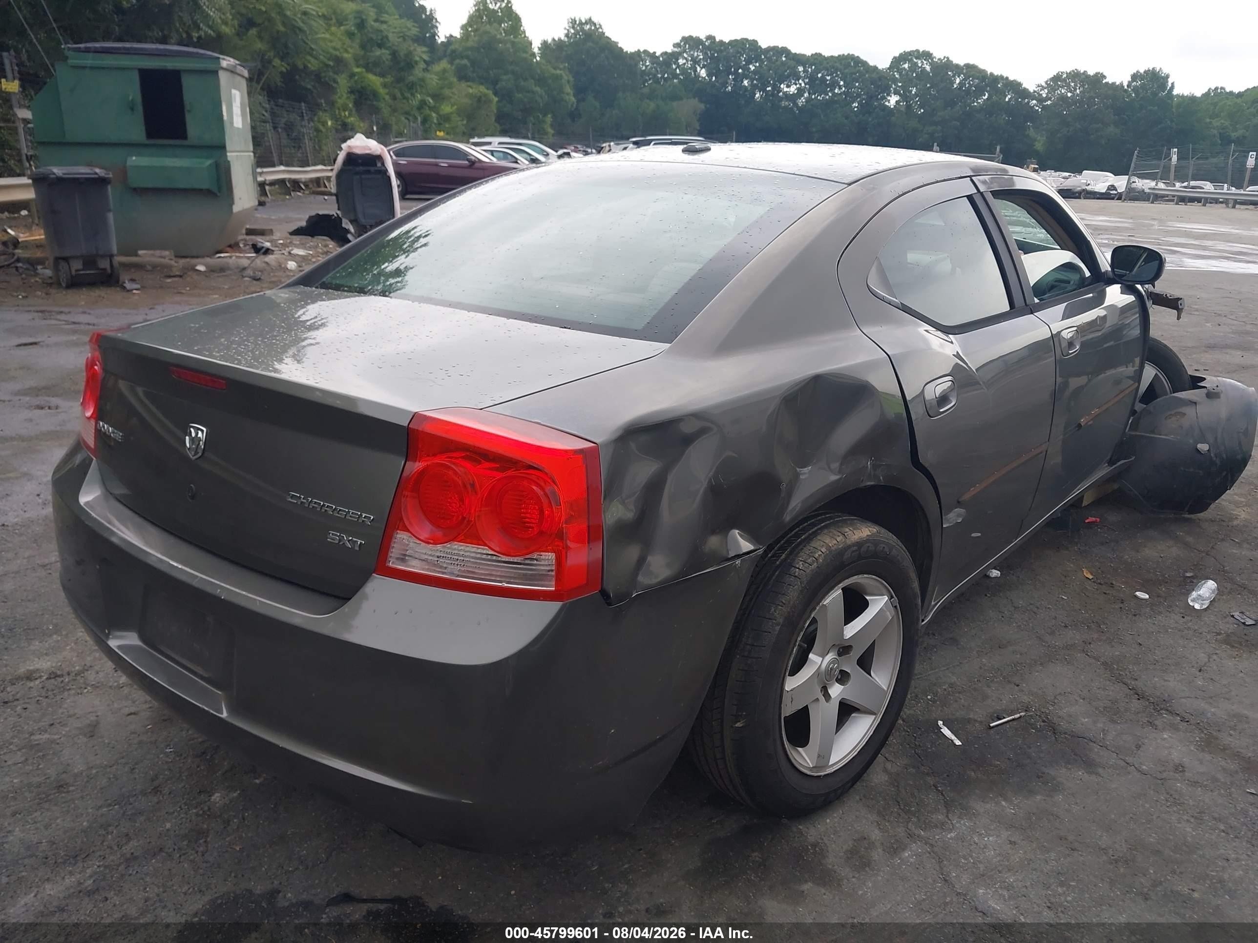 2010 Dodge Charger Sxt Gray vin: 2B3CA3CV7AH201931
