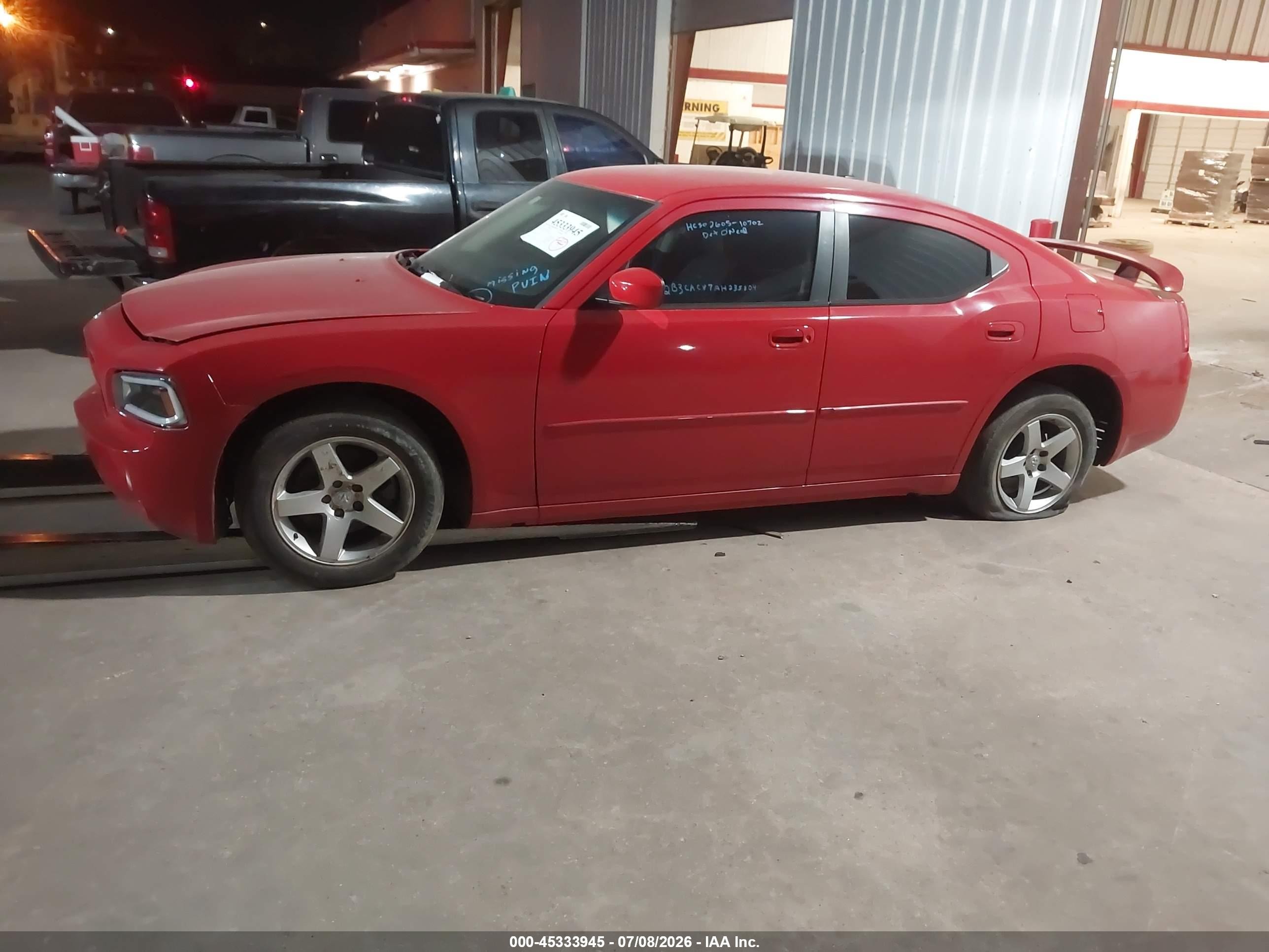 2010 Dodge Charger Sxt Красный vin: 2B3CA3CV7AH235304