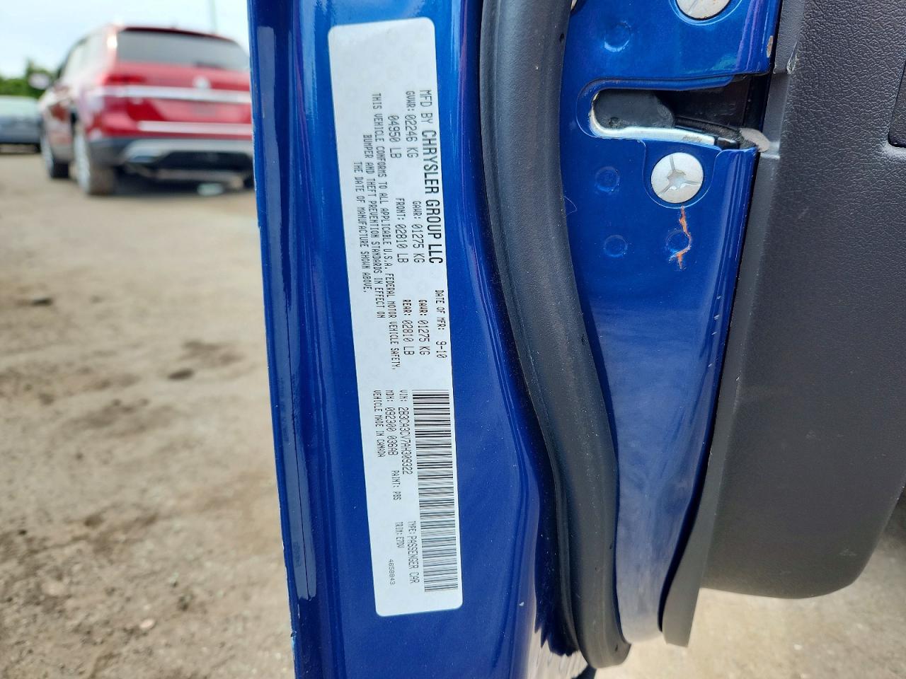 2010 Dodge Charger Sxt Blue vin: 2B3CA3CV7AH309322