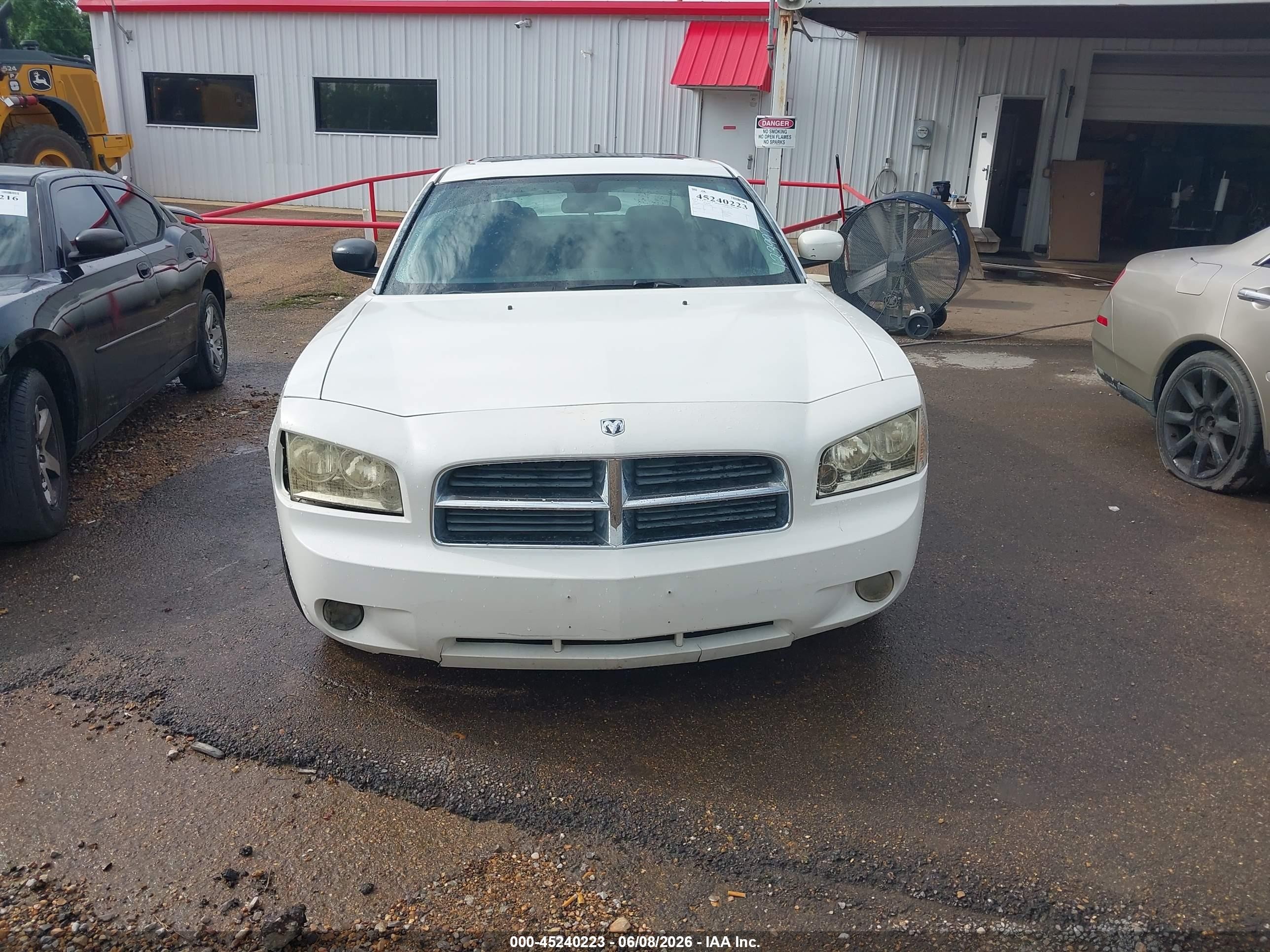 2010 Dodge Charger Sxt White vin: 2B3CA3CV8AH123997