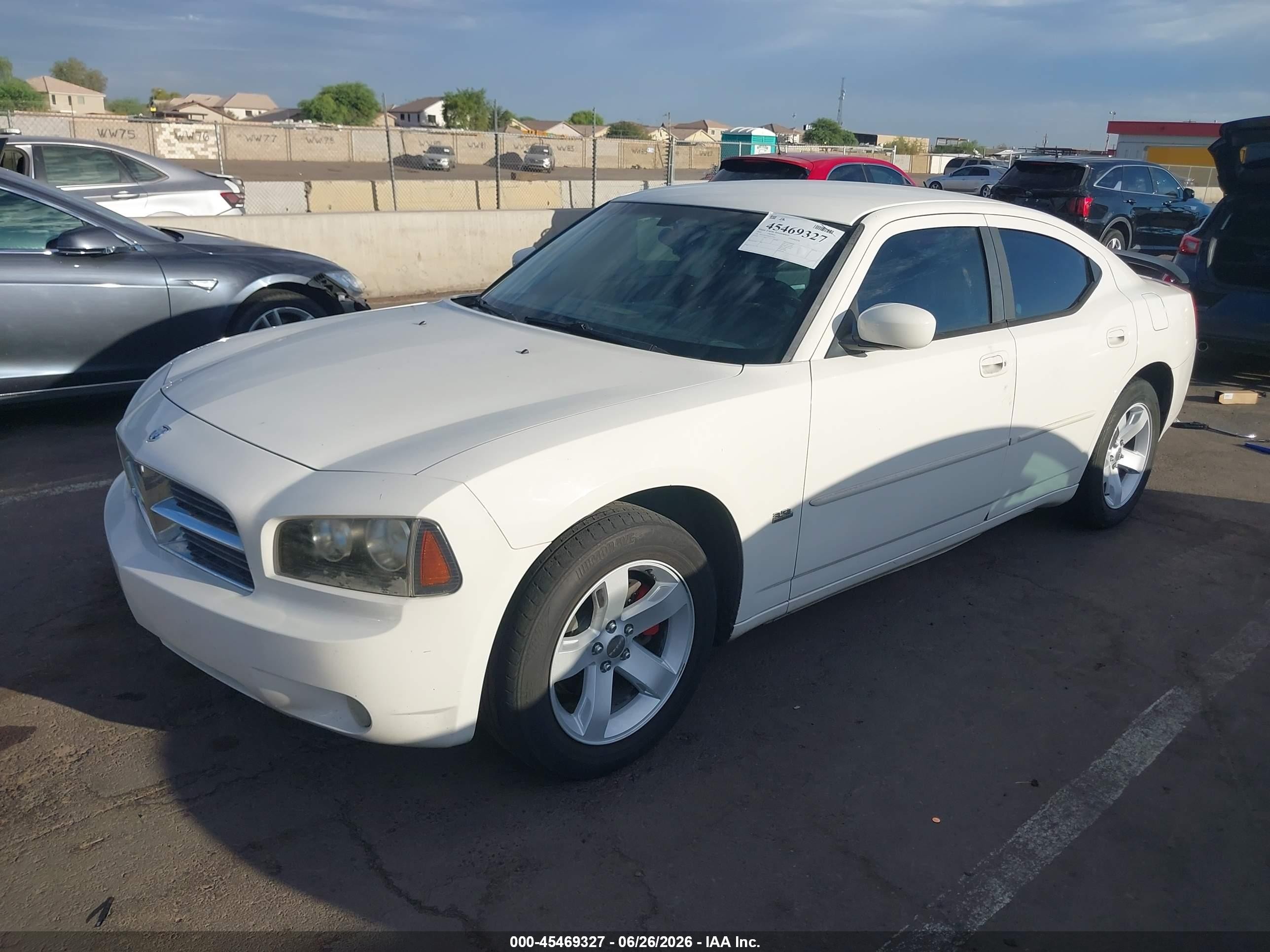 2010 Dodge Charger Sxt White vin: 2B3CA3CV8AH212047
