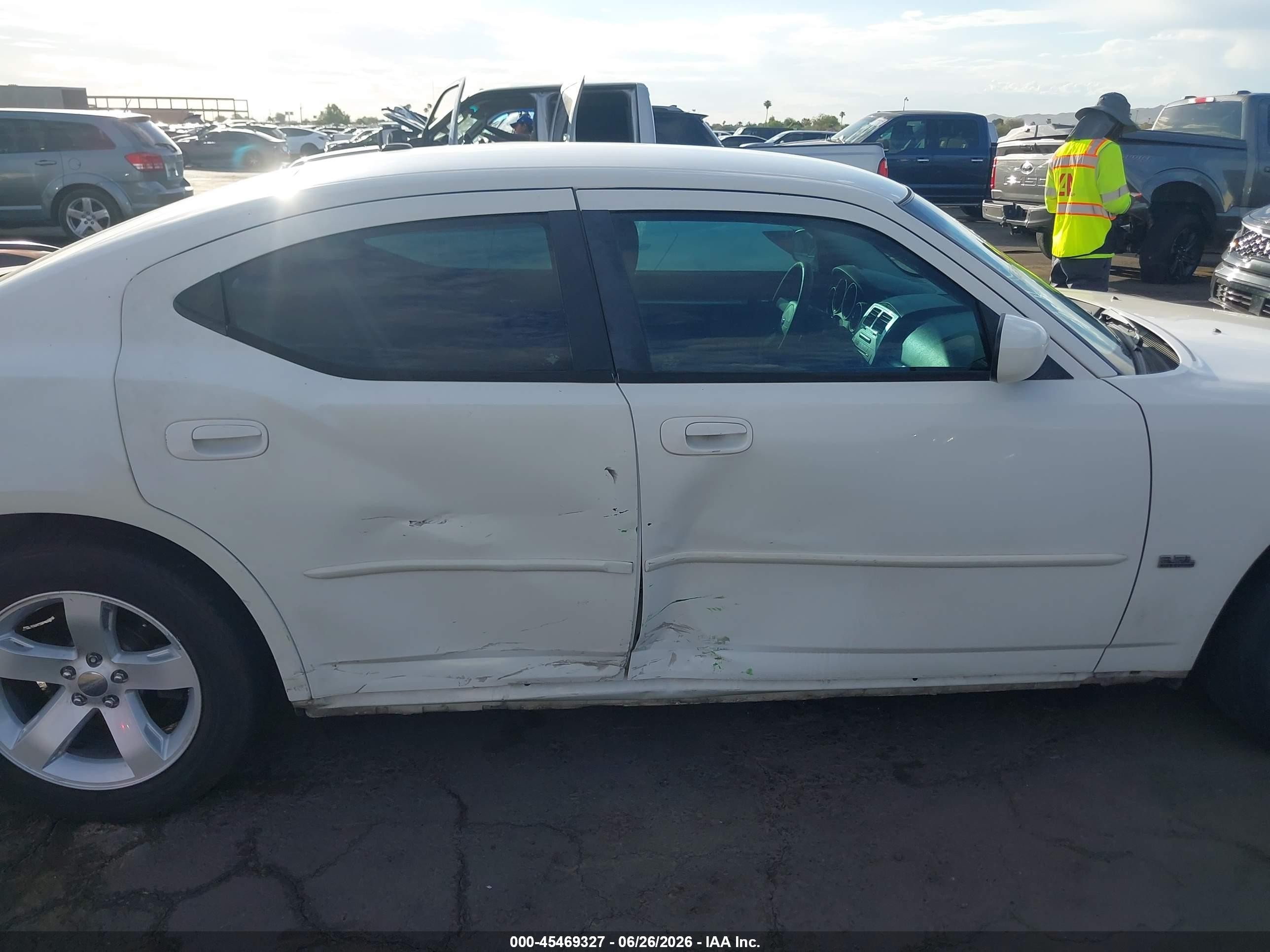 2010 Dodge Charger Sxt White vin: 2B3CA3CV8AH212047