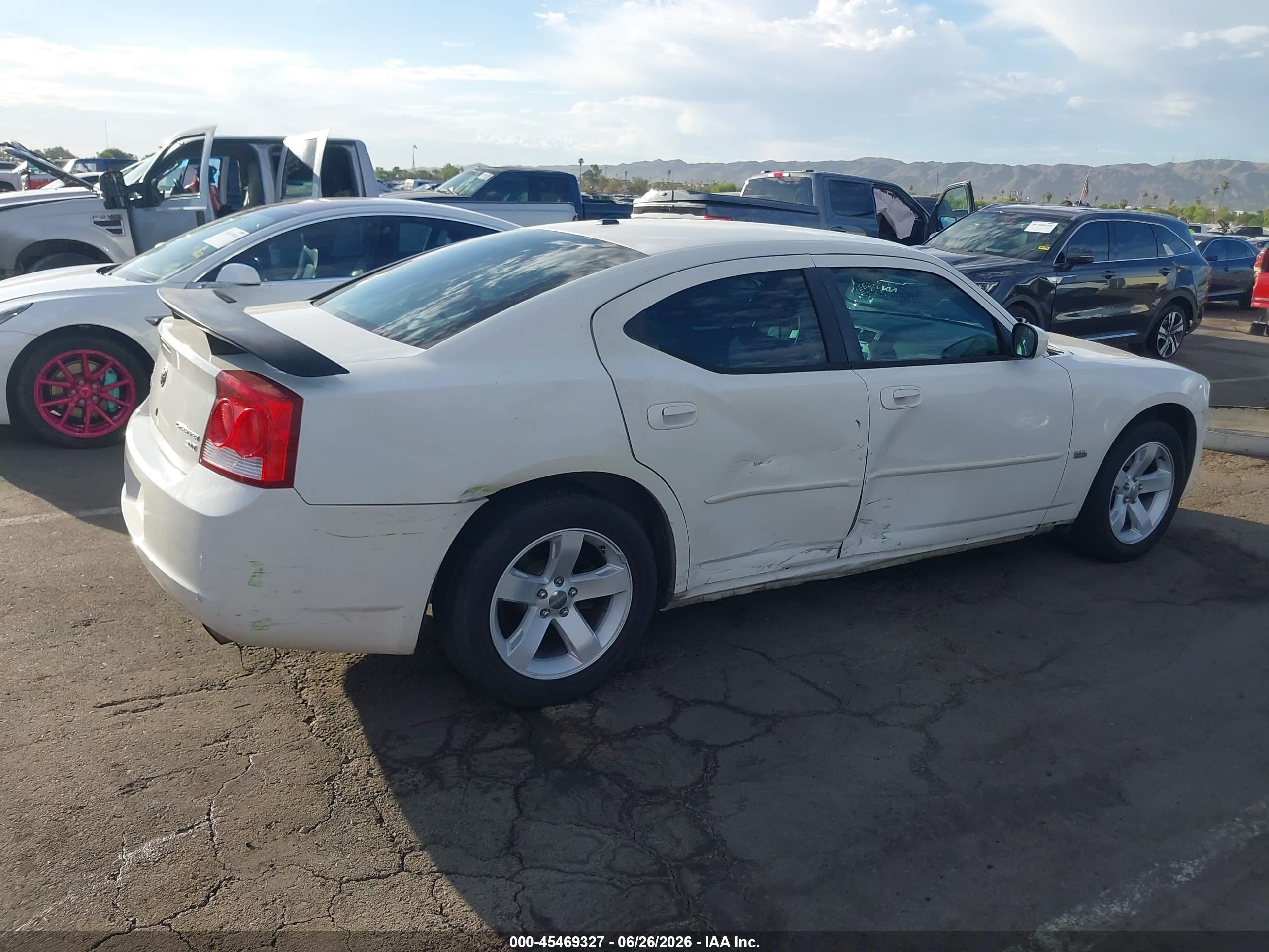 2010 Dodge Charger Sxt White vin: 2B3CA3CV8AH212047