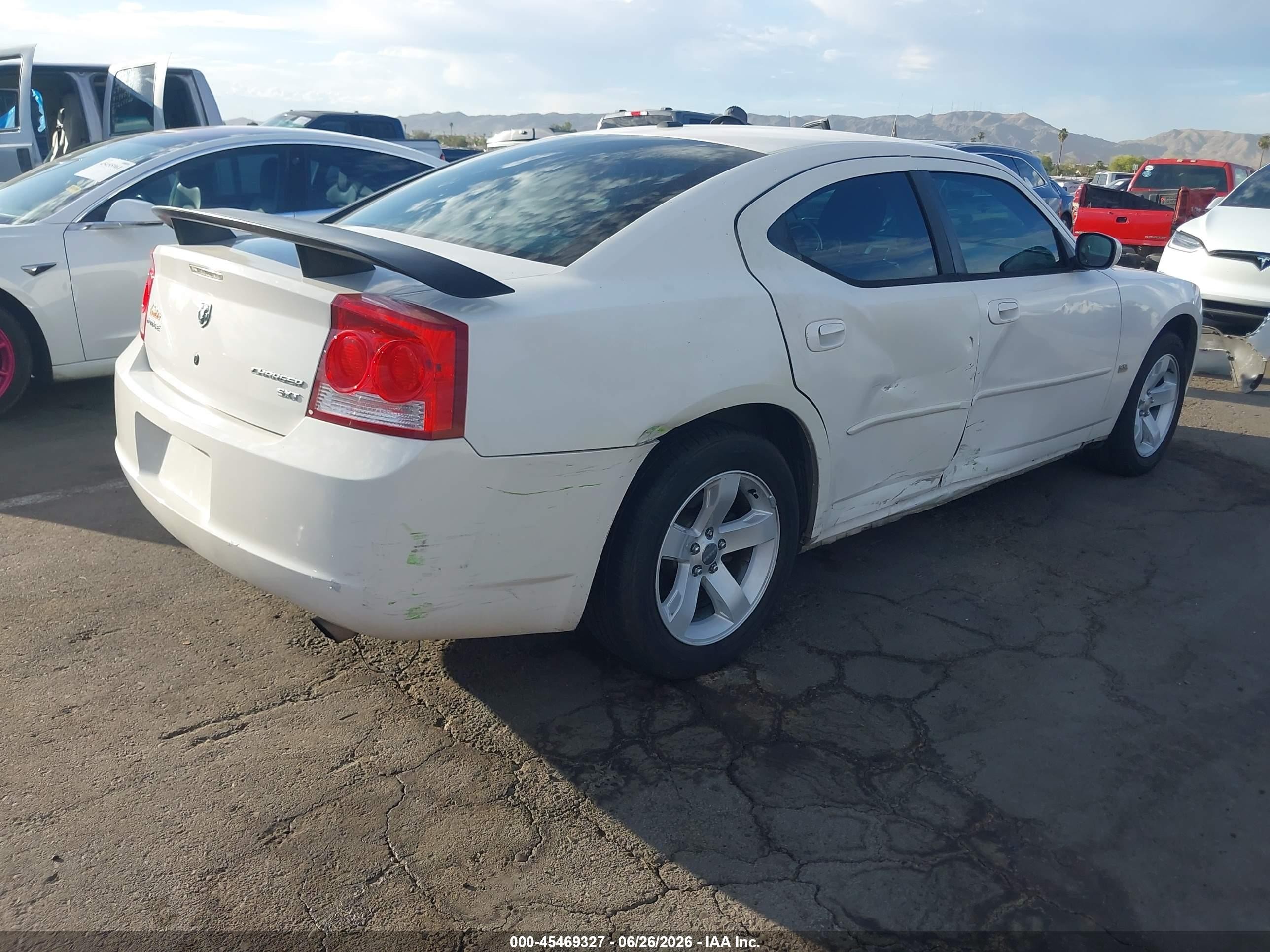 2010 Dodge Charger Sxt White vin: 2B3CA3CV8AH212047