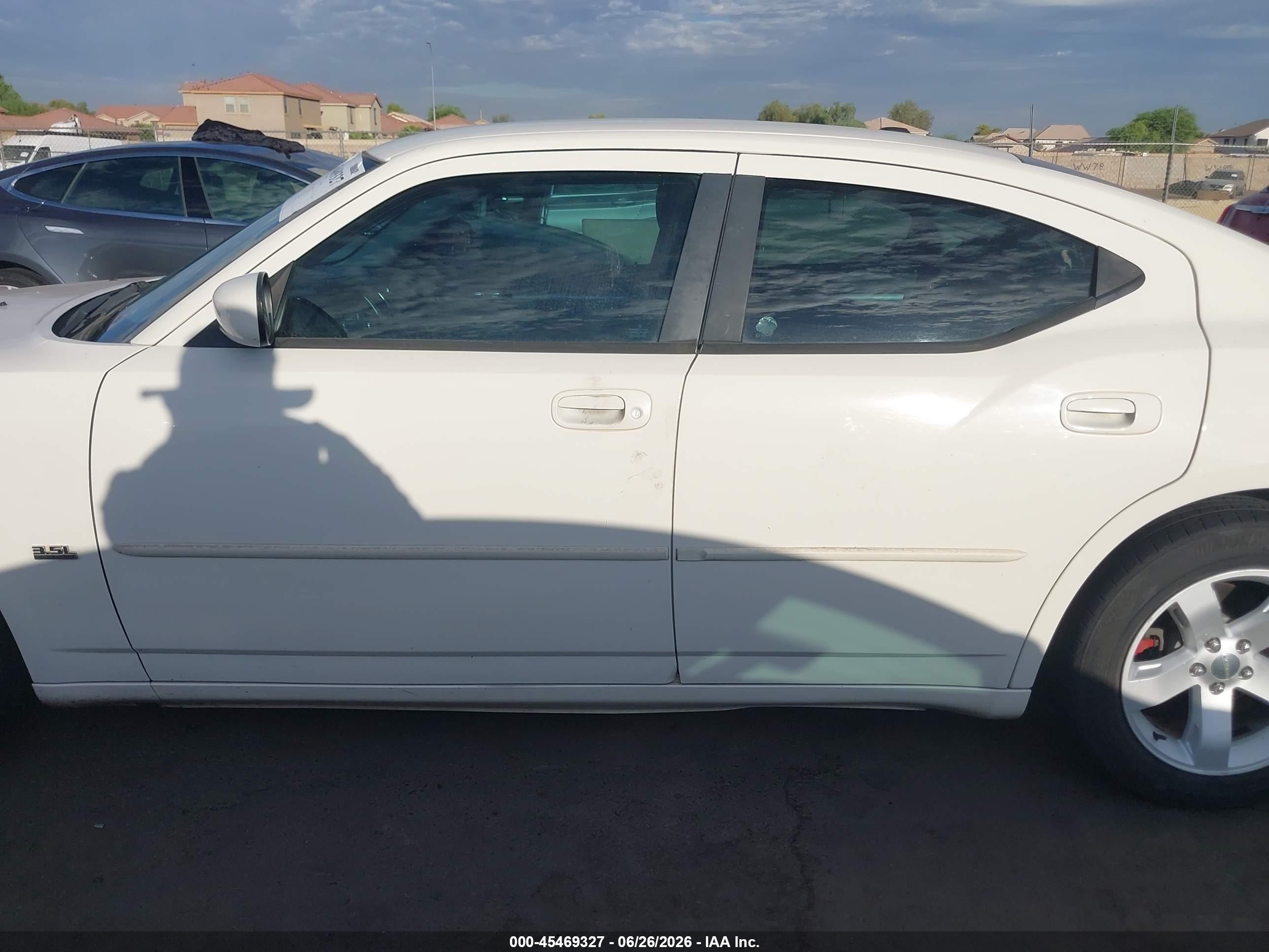 2010 Dodge Charger Sxt White vin: 2B3CA3CV8AH212047