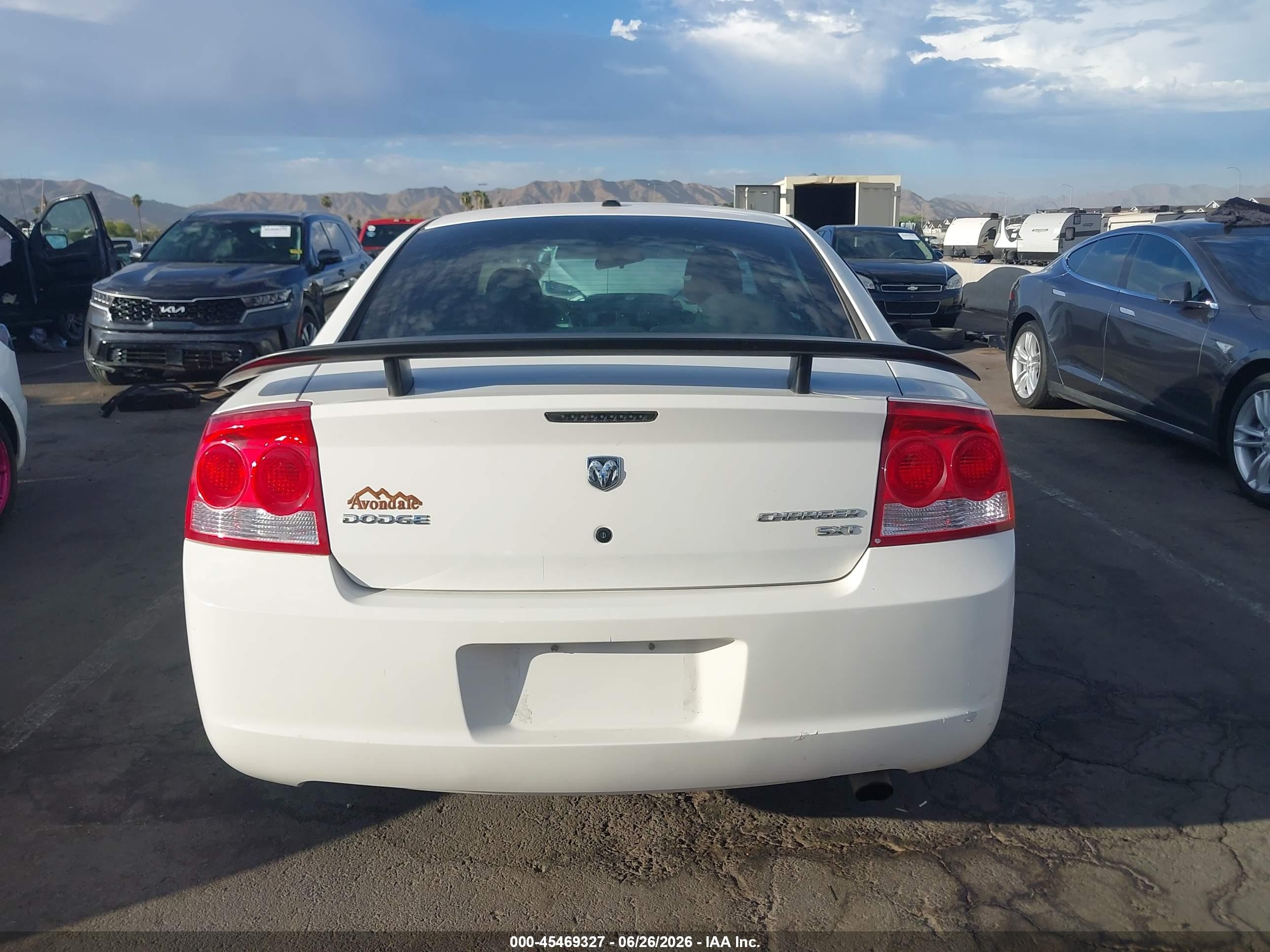 2010 Dodge Charger Sxt White vin: 2B3CA3CV8AH212047