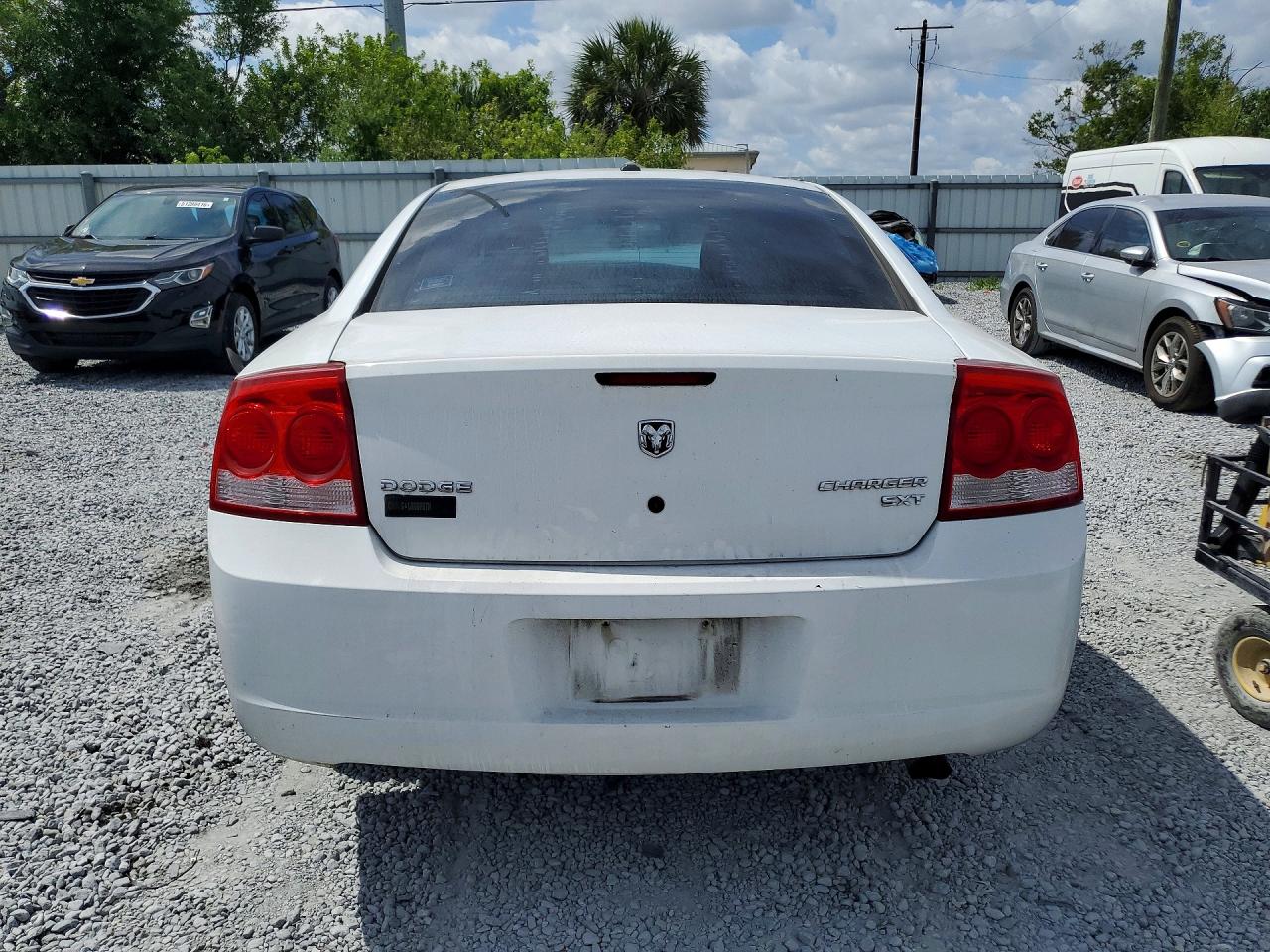 2010 Dodge Charger Sxt White vin: 2B3CA3CV8AH257229